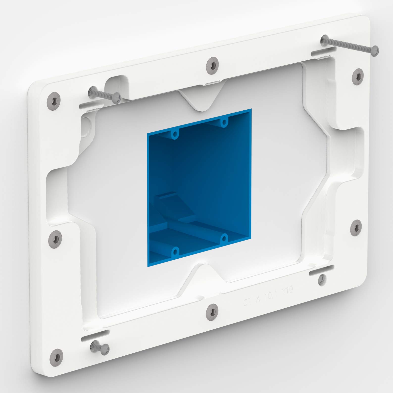 VidaMount White On-Wall Tablet Holder for Samsung Galaxy Tab A 10.1 (2019) - Secure Wall Mount for Kitchen, Bedroom & Office Use