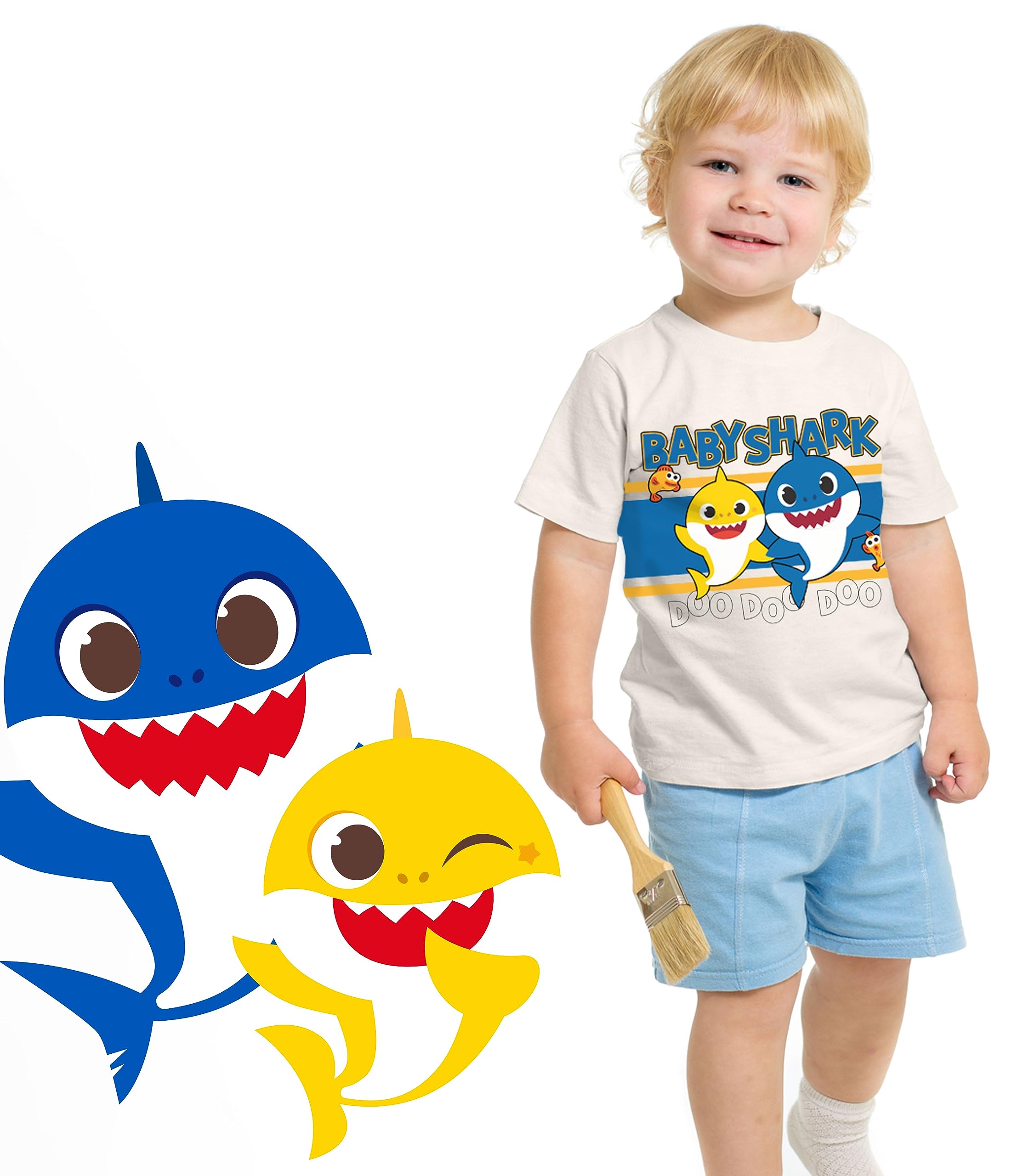 Baby Shark Graphic T-Shirt Family Matching Sets - Mommy Daddy Kids Birthday Party Outfits | Toddler Boy Girl Clothes for Family Photos & Theme Parties