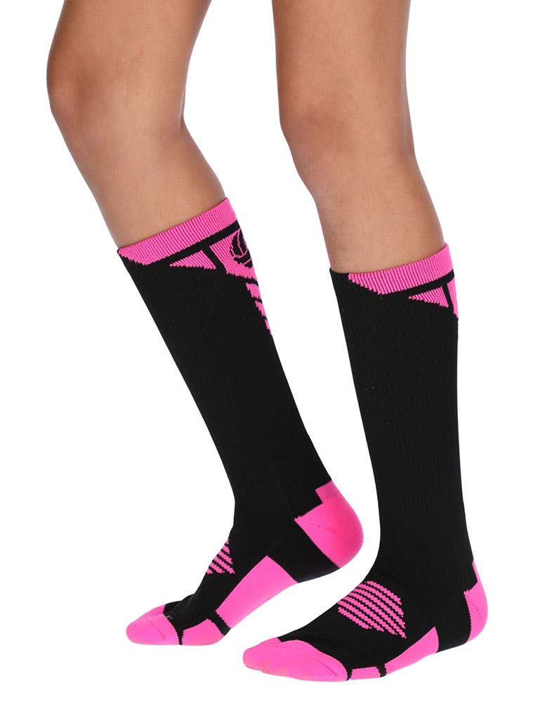 Volleyball Logo Athletic Crew Socks - Gifts for Volleyball Players & Fans - Perfect for Games, Practice & Team Spirit