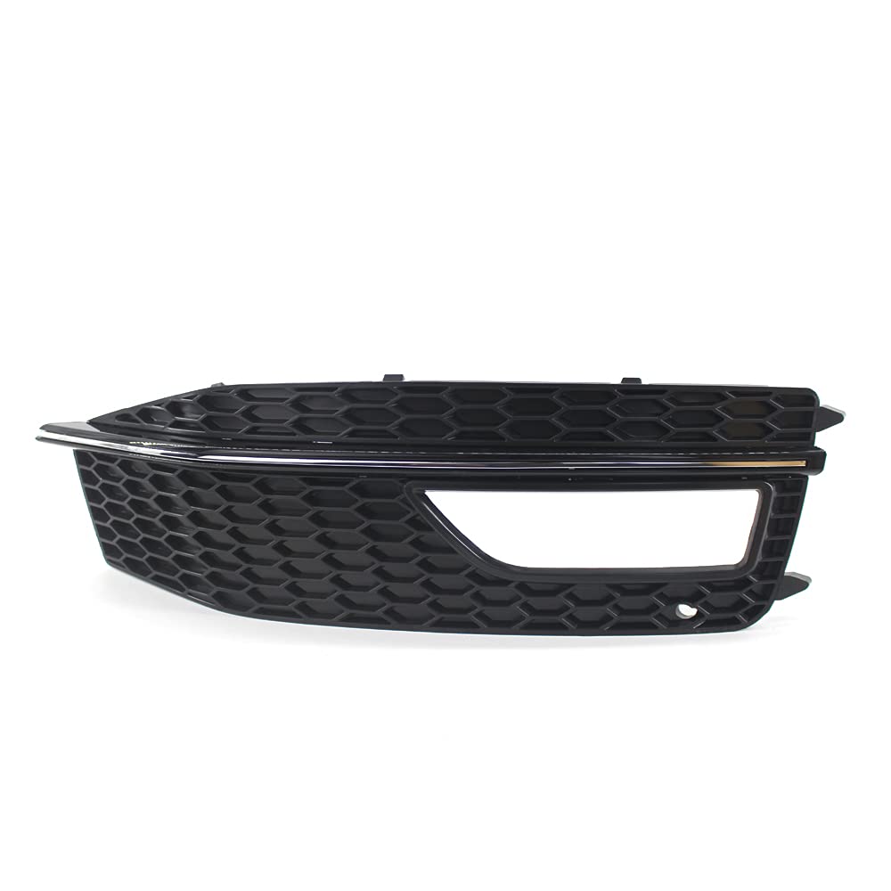 Audi A4 B8.5 S-line & S4 (2013-2015) Black Bumper Fog Light Cover Grille - Replacement Part for Front Bumper Protection & Style Upgrade