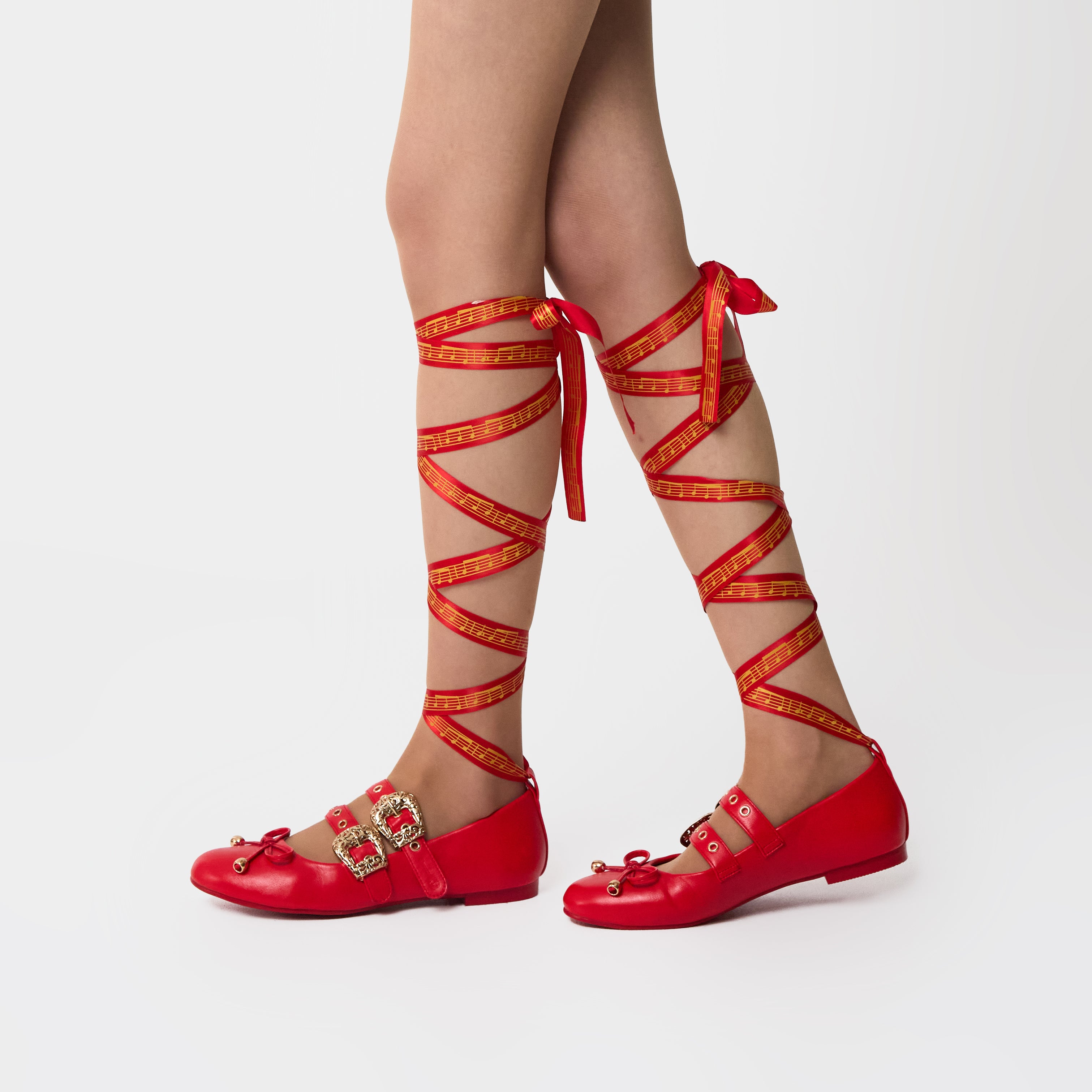 Song Of Rest Bard Flats Red - Comfortable & Stylish Women's Flats for Casual Wear, Work & Travel