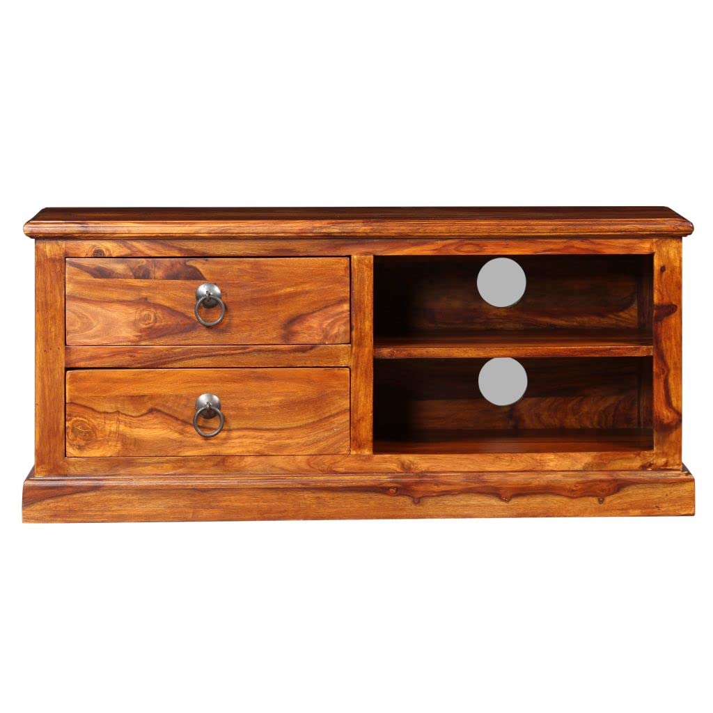 Mid-Century Modern TV Stand with Storage - 35.4