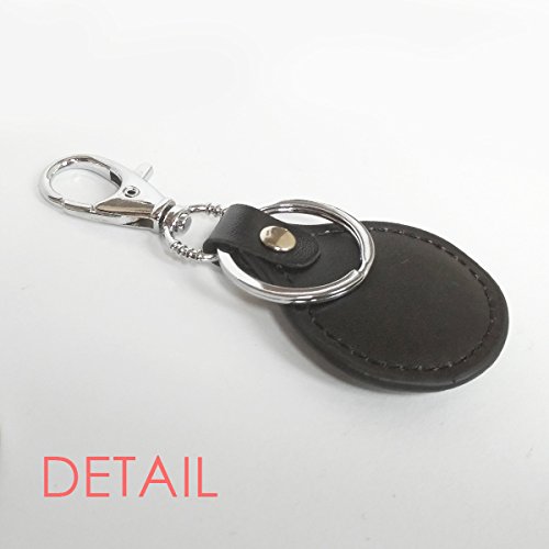 DIYthinker Vintage Poker Chip Photo Leather Metal Keychain - Personalized Car Keys Ring for Men & Women - Perfect Gift for Poker Lovers, Casino Enthusiasts & Gamers (Home, Office, Travel Use)