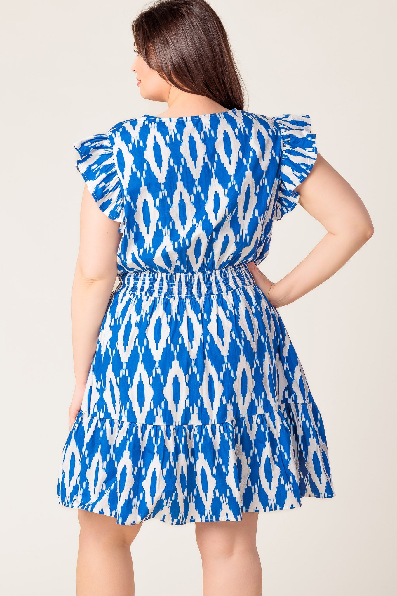 Stylish Blue Ikat Mini Dress - Perfect Match for Summer Outfits & Casual Occasions