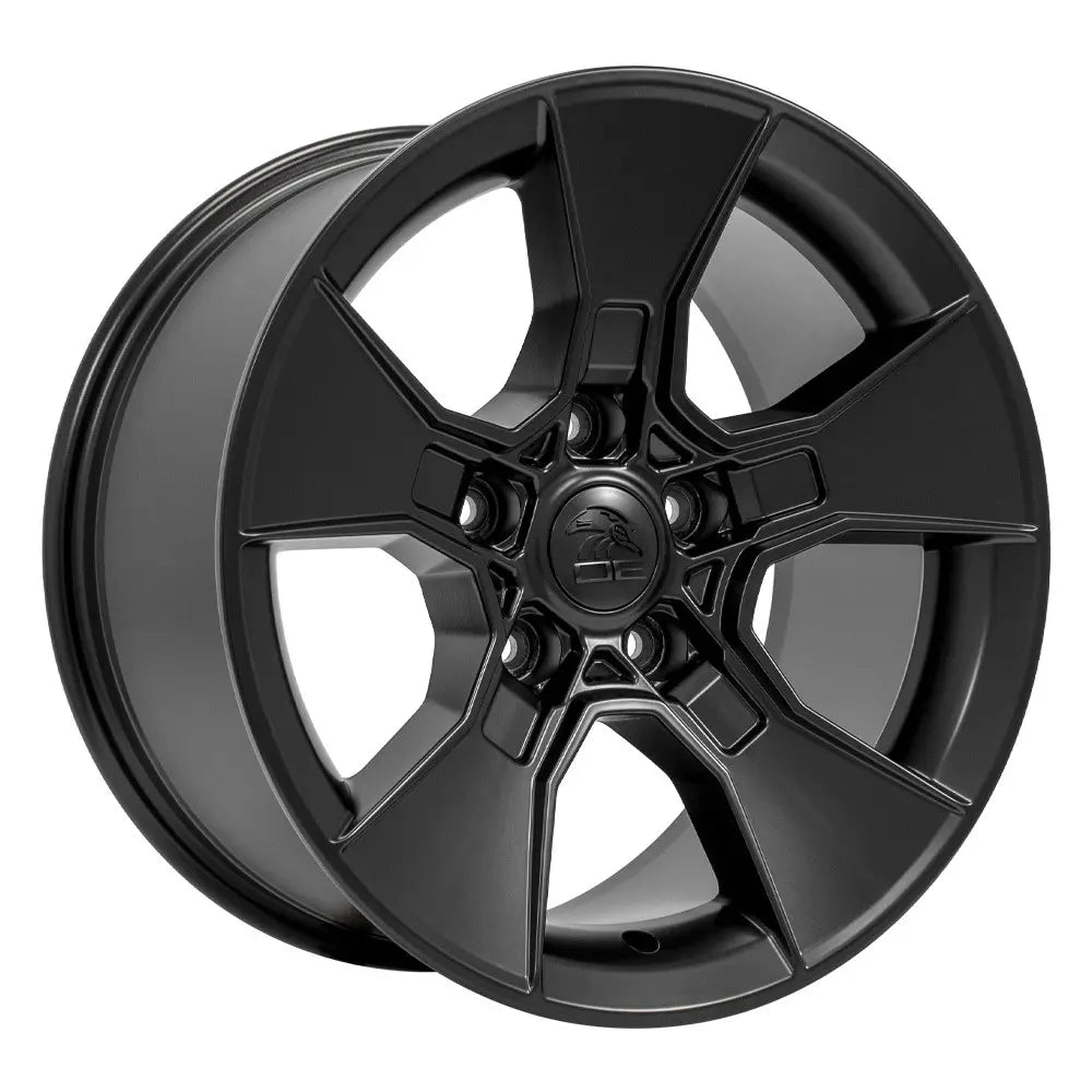 17 Inch Satin Black Jeep Wrangler Wheel Replacement - DF02 Replica Rim 17x8.5 | Off-Road & Street Performance | Perfect for Jeep Upgrades & Customization