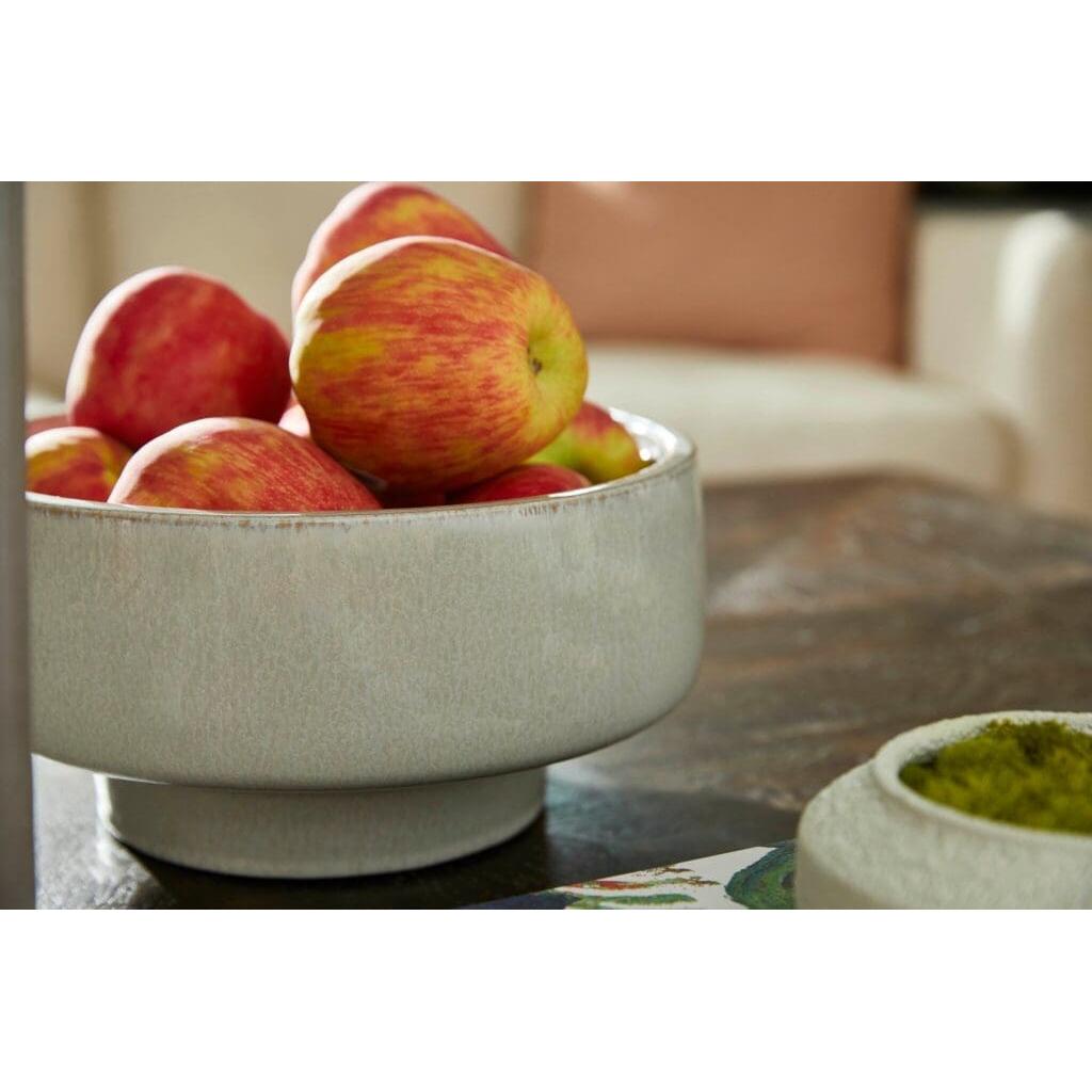 Cyan Design 11772 Elevated Bowl - Shellish Grey - Medium Size - Perfect for Home Decor, Dining Table Centerpiece & Modern Kitchen Serving