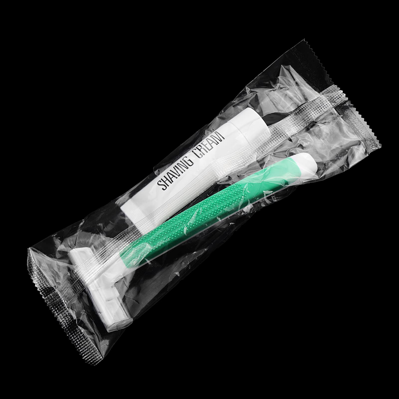 Bulk Disposable Razors - 30 Pack Green Twin Blade Razors Individually Wrapped with Safety Cap & Shaving Cream | Perfect for Travel, Hotels, Airbnbs, Shelters & Homeless Care Kits | Smooth Shaving Solution for Men & Women