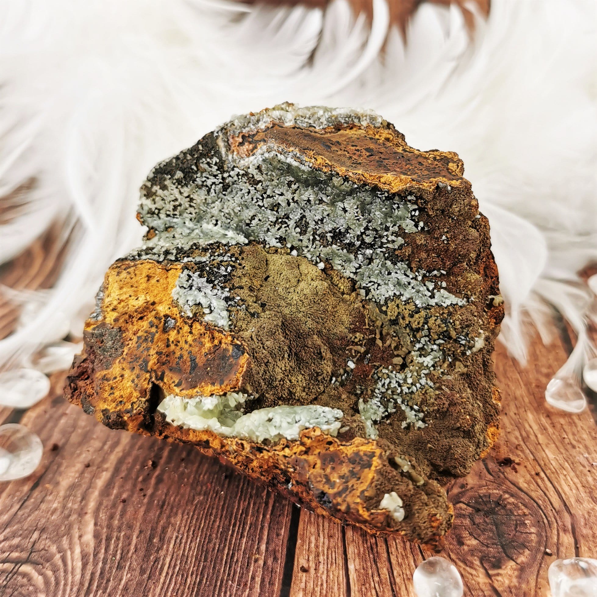 Natural Adamite Mineral Specimen - 8.5cm Rare Crystal Collection for Home Decor & Healing Crystals Display