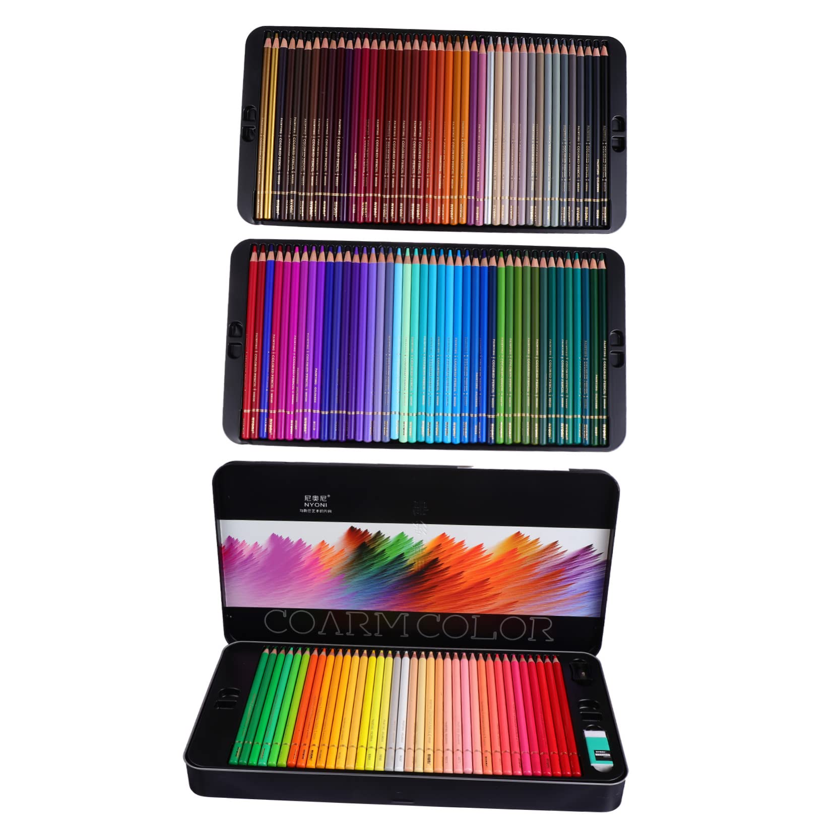 SEWACC 120 Oil-Based Colored Pencils Set - Vibrant Professional Sketching & Drawing Pencils for Artists, Students & Adults - Perfect for Coloring Books, Anime, Manga & Realistic Artwork