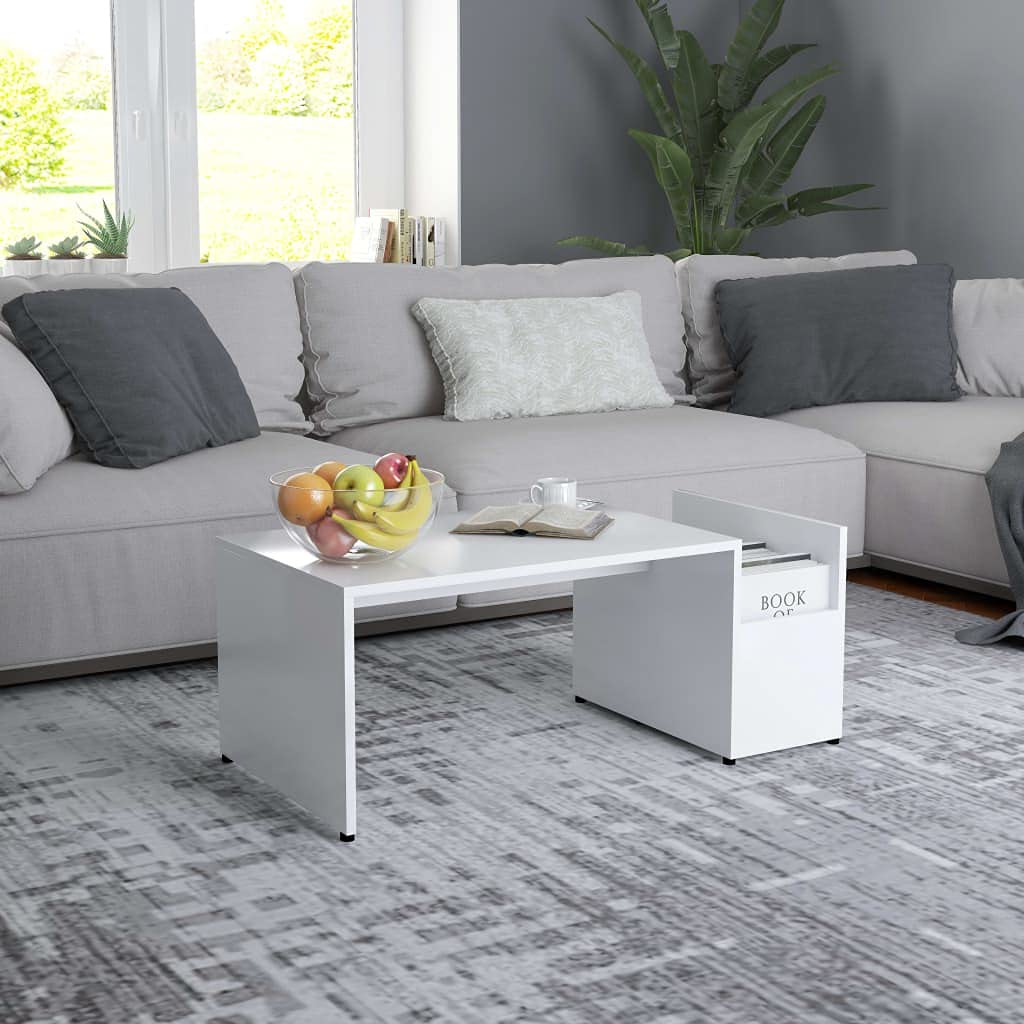 Charmma White Coffee Table - 35.4