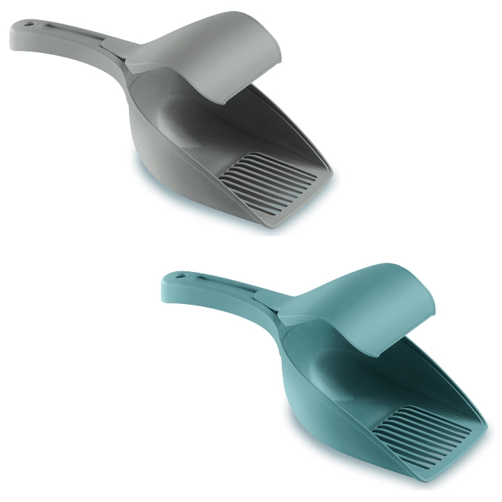 Stefanplast Dog & Cat Food Scoop - Durable Multipurpose Pet Feeder for Dry & Wet Food - 2 Colors (Blue & Green) - Perfect for Meal Prep, Travel & Outdoor Use