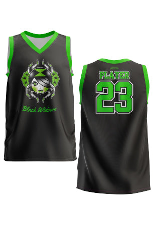 Tampa Bay Roller Derby Black Widows Men's Sleeveless Jersey - Breathable Performance Shirt for Skating, Roller Derby & Sports Fans