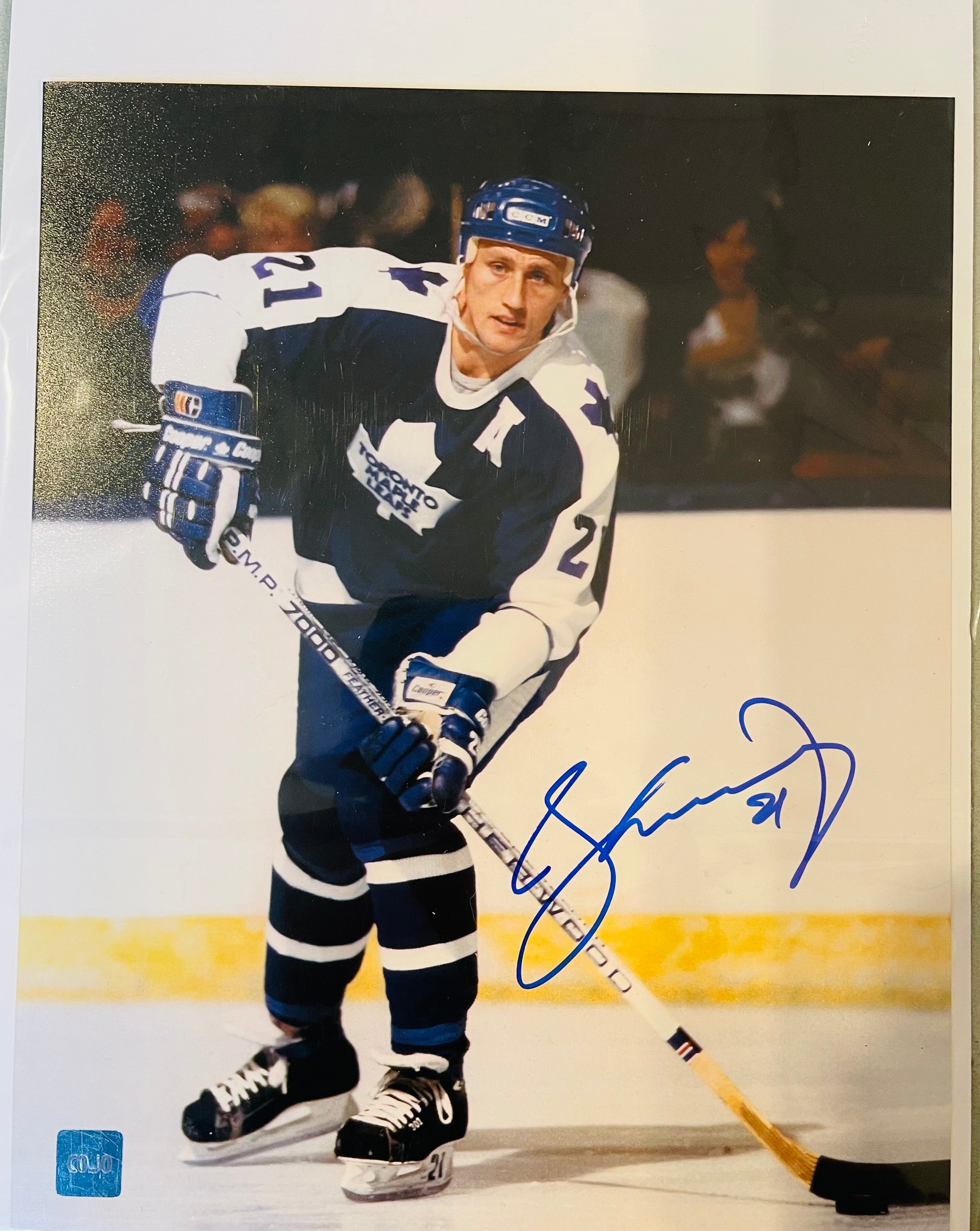 Borje Salming Autographed 8x10 Photo - Limited Edition with COA - Perfect for Hockey Fans, Collectors, and Sports Memorabilia Displays