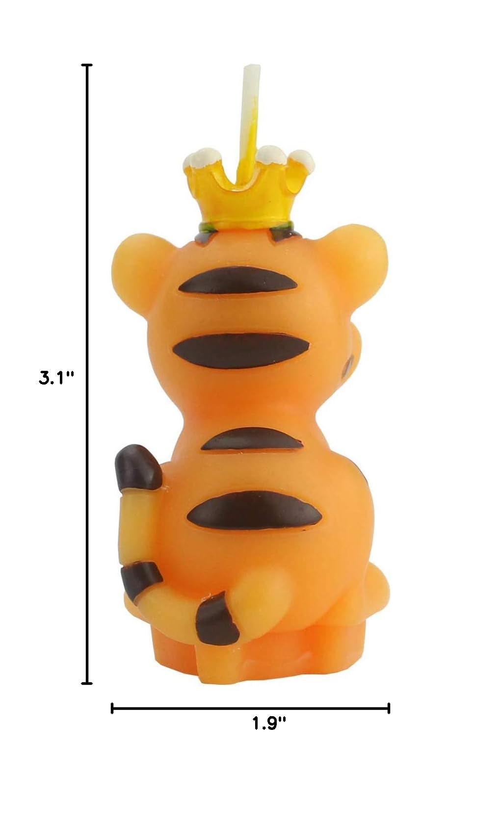 TIHOOD Cute Cartoon Tiger Birthday Candle - Smokeless Cake Candles for DIY Home Baking, Perfect Cake Topper Decoration for Kids Birthday Parties, Children's Day Celebrations & Family Gatherings