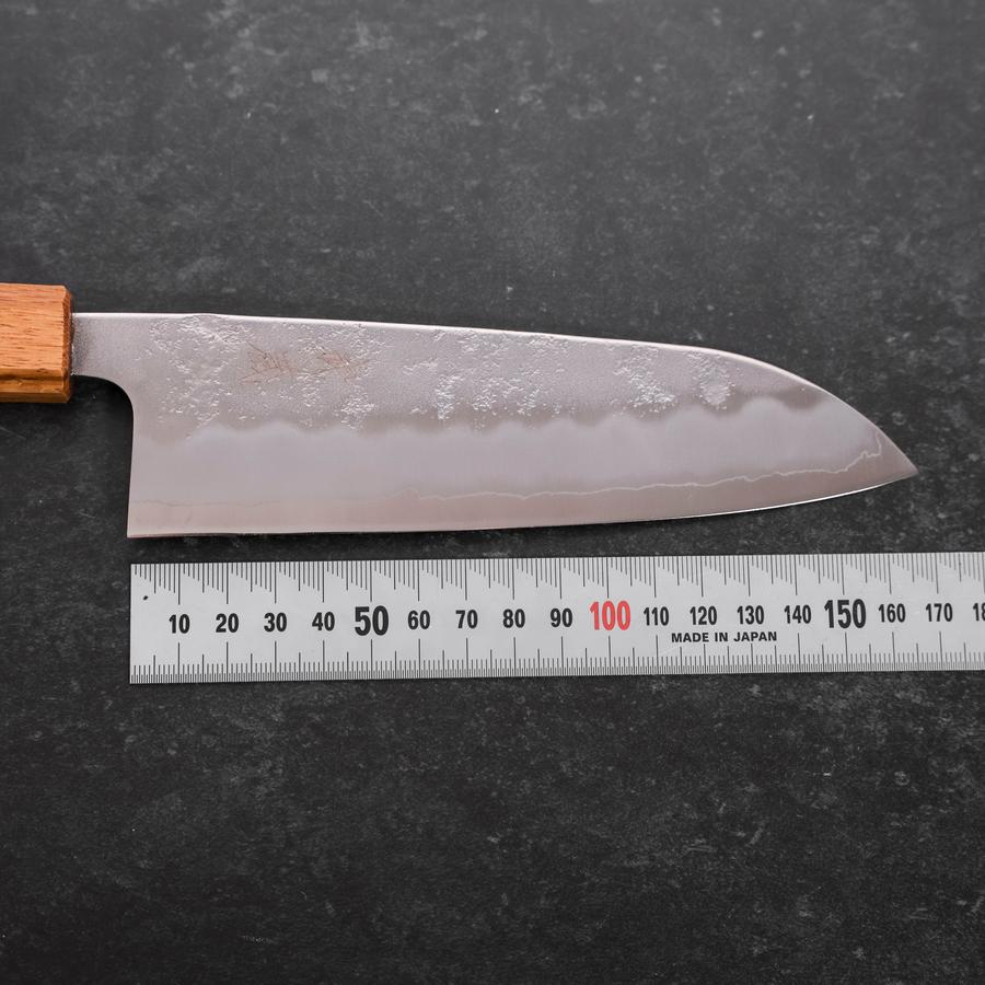 Premium Santoku Knife 165mm - Swedish Stainless Steel Blade with Nashiji Finish & Washi Oak Handle - Ideal for Slicing, Dicing, and Chopping Vegetables, Meat, and Fish