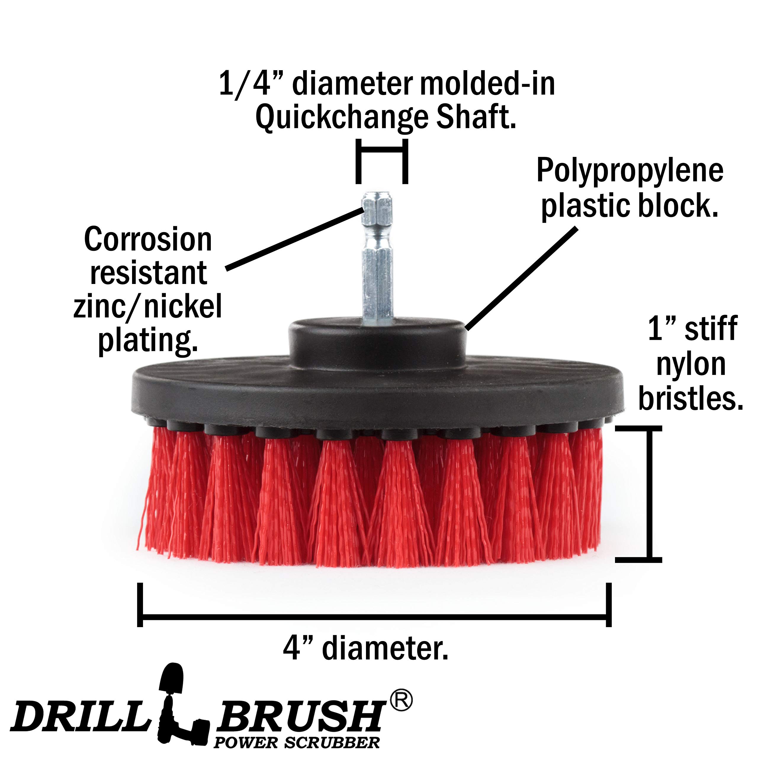 Outdoor Cleaning Brush for Patio, Deck & Garden Statues