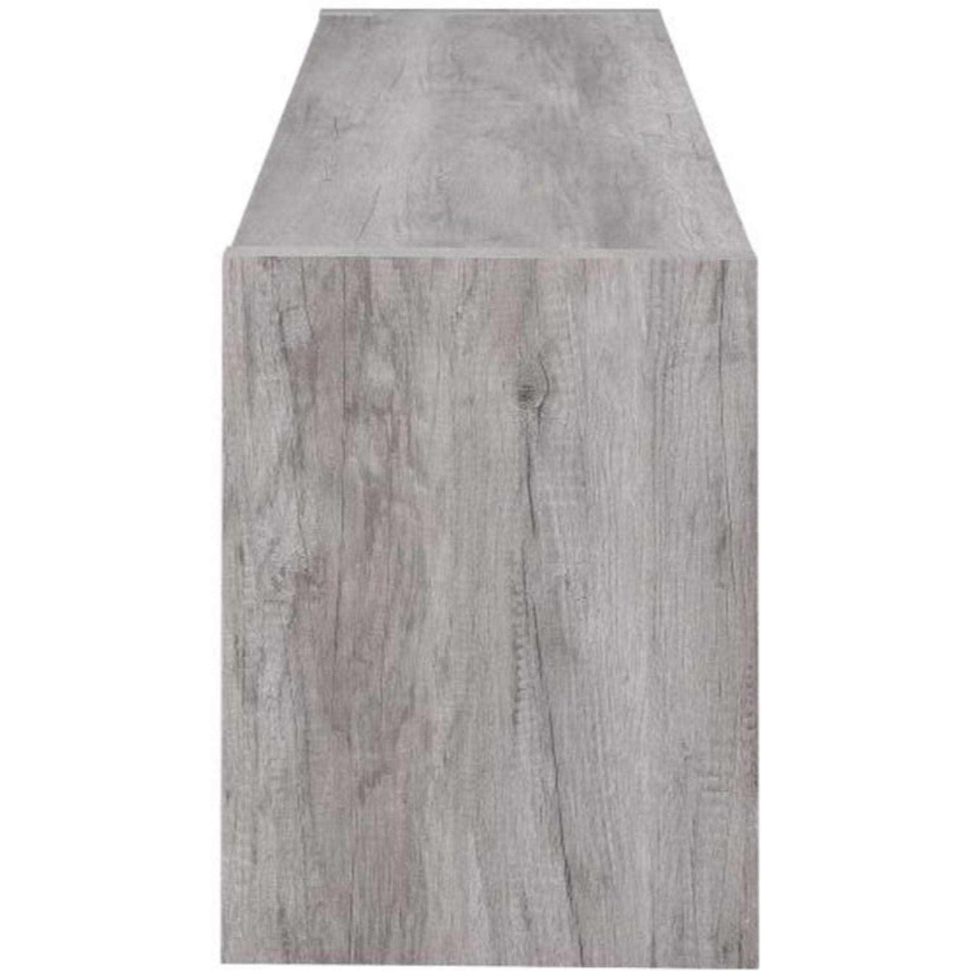 Benjara Marvelous Driftwood TV Console - Gray Wooden Entertainment Center for Living Room, Bedroom & Home Theater | Rustic Modern Furniture with Storage Shelves