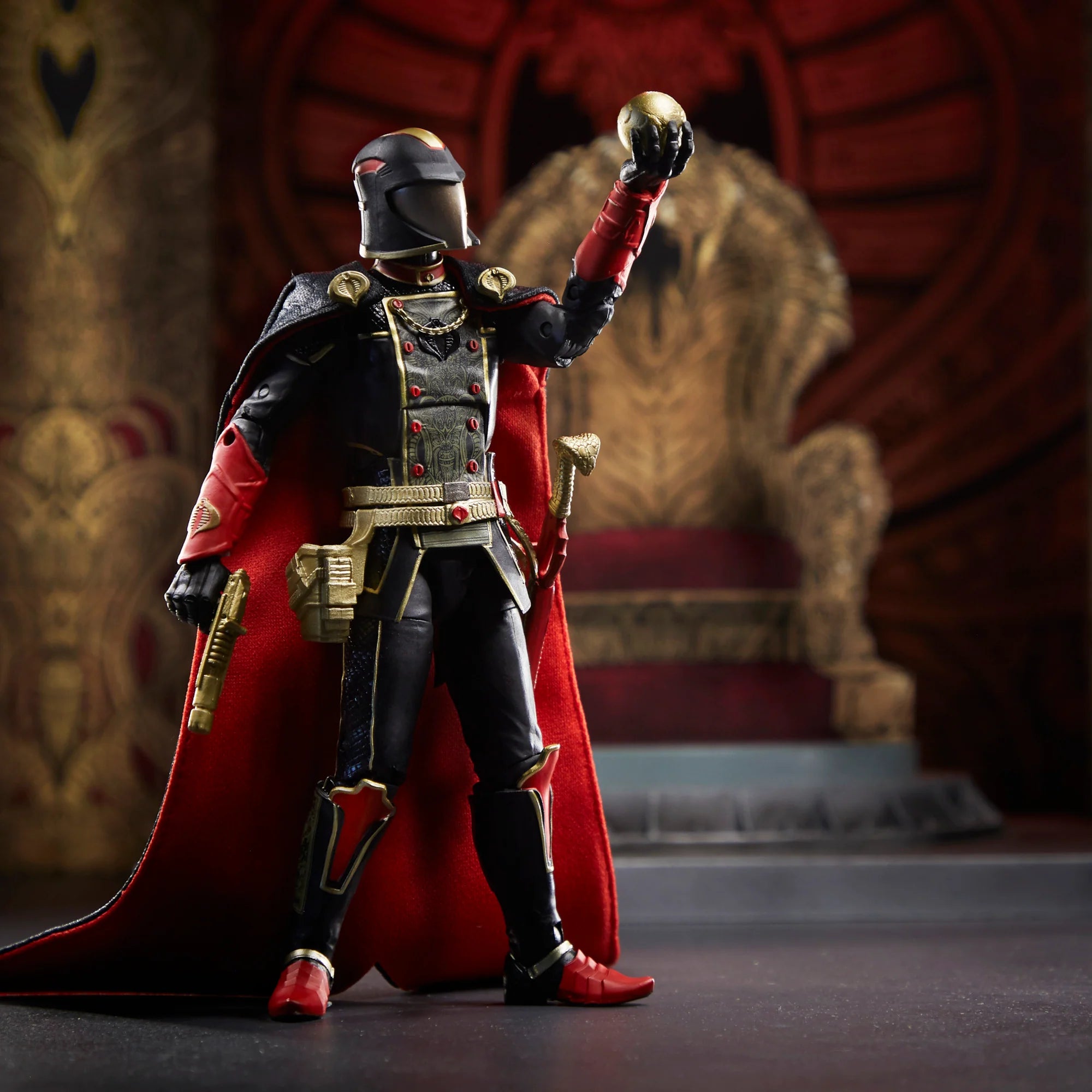 G.I. Joe Classified Series Snake Supreme Cobra Commander Action Figure - Premium Collectible Toy for Display & Play - Perfect for Fans, Collectors & Gift Giving