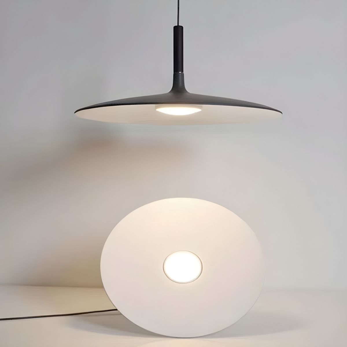 Aplomb Modern Metal Pendant Light - Industrial Style Ceiling Hanging Lamp for Kitchen Island, Dining Room & Bedroom Lighting