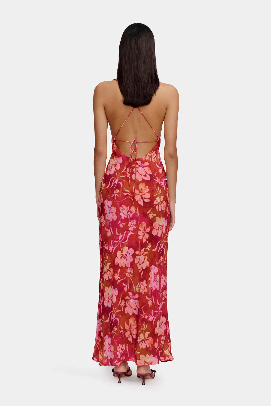 Alonso Cherrybomb Strappy Slip Maxi Dress - Women's Sexy Summer Long Dress with Adjustable Straps for Beach, Party & Evening Wear