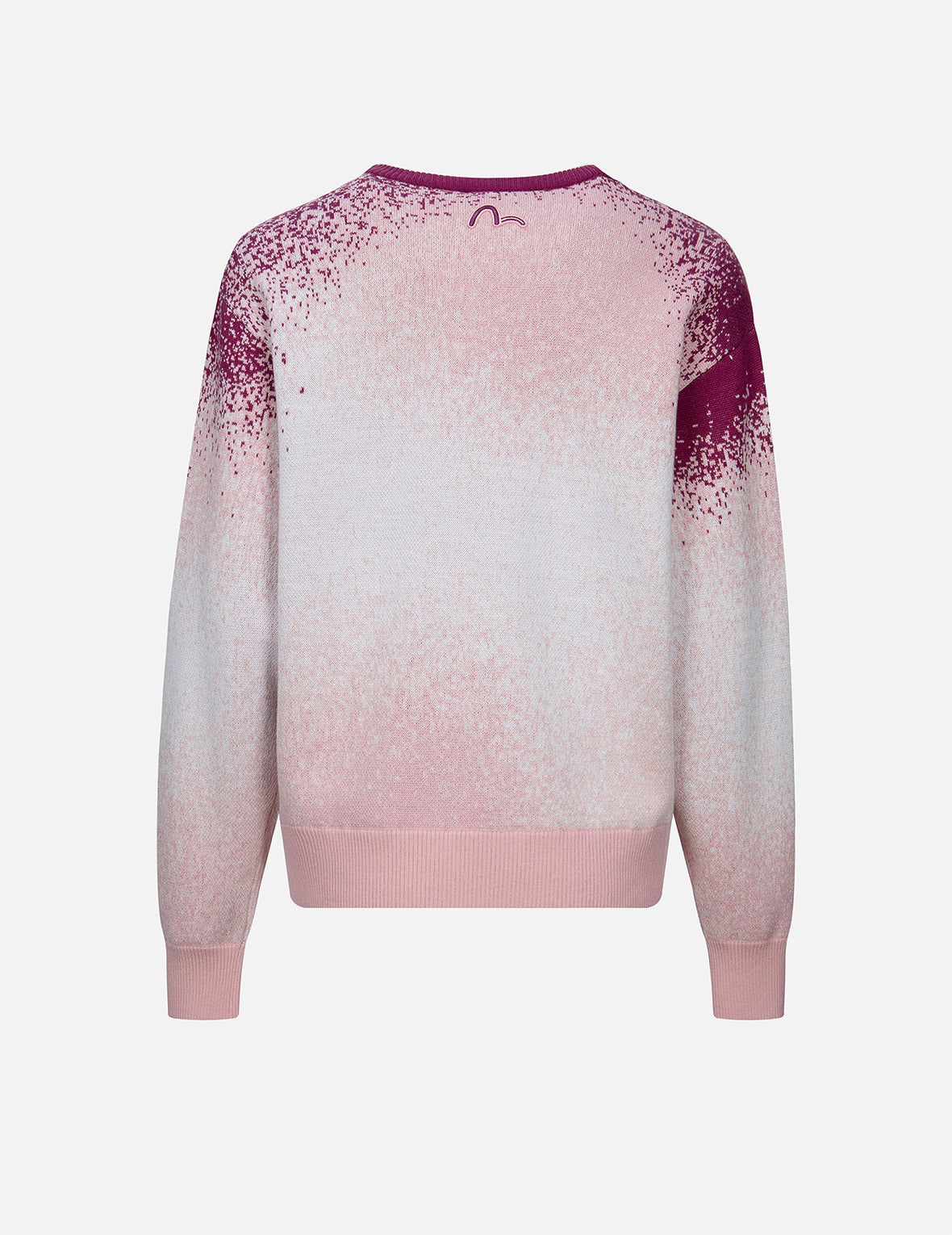 Logo Intarsia Gradient Relaxed Fit Sweater for Women | Soft Oversized Pullover | Casual Comfort Wear for Fall & Winter | Perfect for Office, Coffee Dates & Weekend Outings