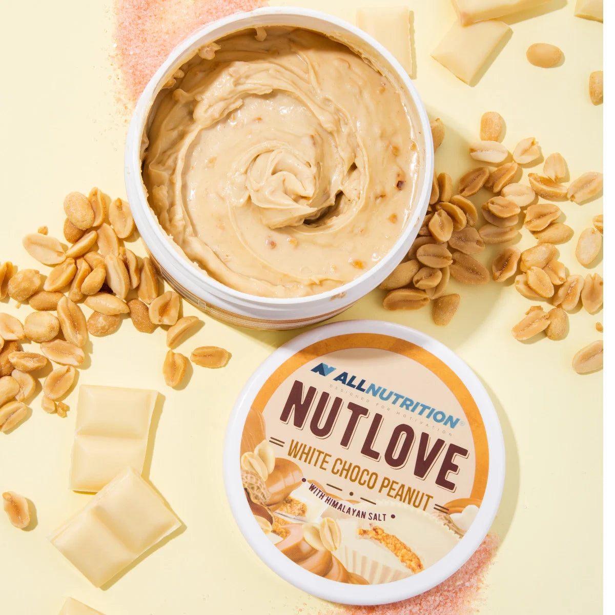 Allnutrition Nutlove 500g - Premium Protein Peanut Butter Spread for Fitness & Bodybuilding - High Protein Snack for Gym, Weight Loss & Healthy Lifestyle
