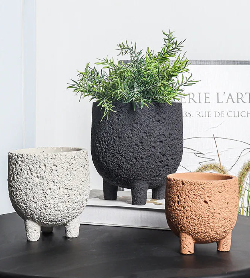 Natural Lava Rock Planter for Succulents & Air Plants - Handcrafted Volcanic Stone Pot for Home & Office Decor - Perfect for Indoor Gardens, Terrariums, and Zen Spaces