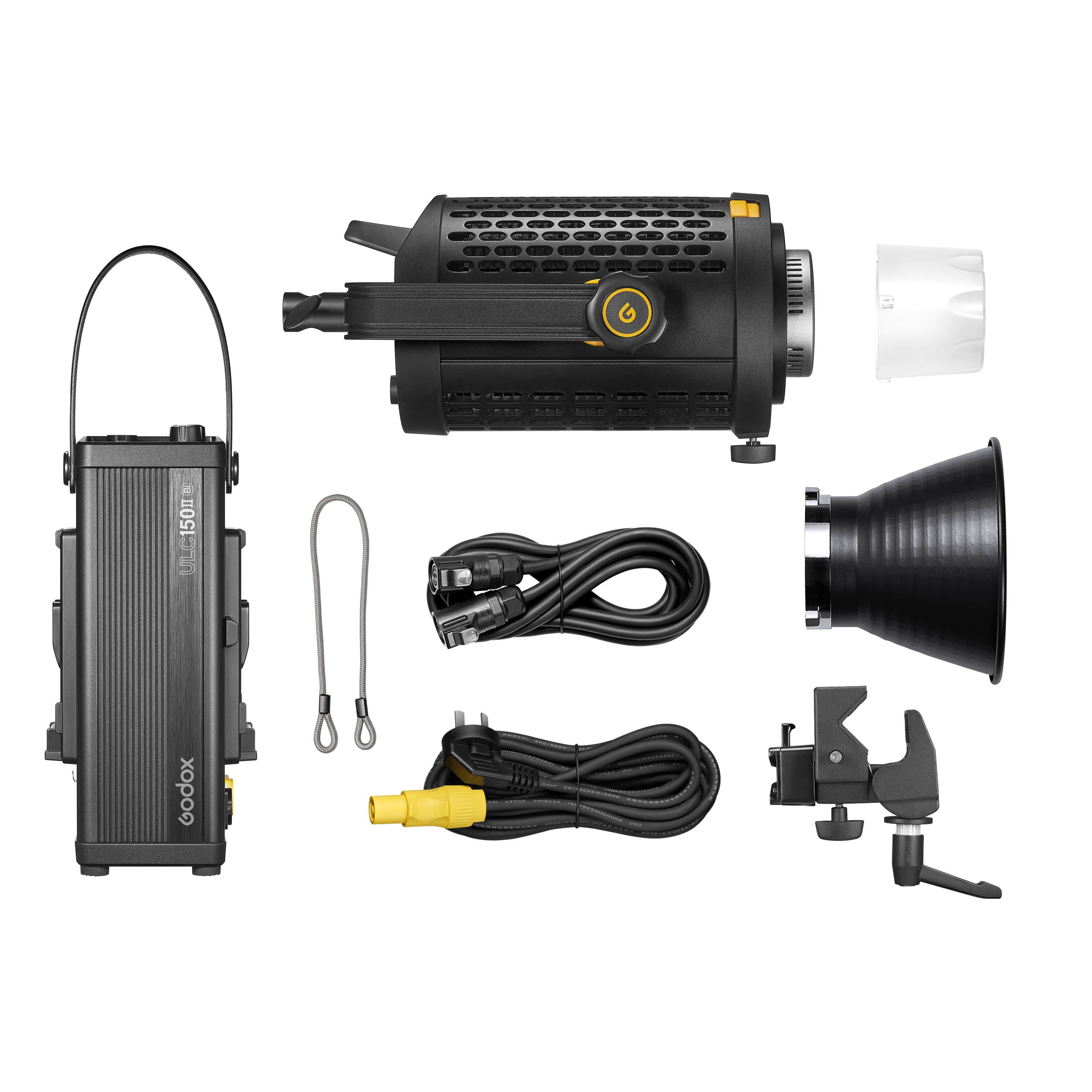 UL150IIBi 160W Professional Studio Triple LED Light Kit with S85T Softbox, FLS8 Fresnel Lens & Diffuser Ball - Perfect for Photography, Videography, YouTube & Live Streaming