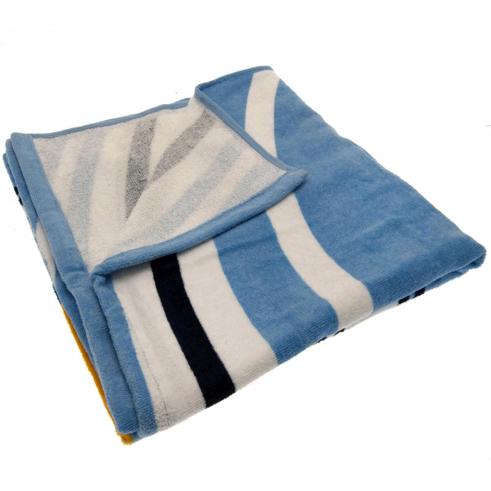 Manchester City FC Pulse Towel - Official Soccer Team Fan Gear for Games, Workouts & Travel - Perfect for Sports Enthusiasts & Supporters