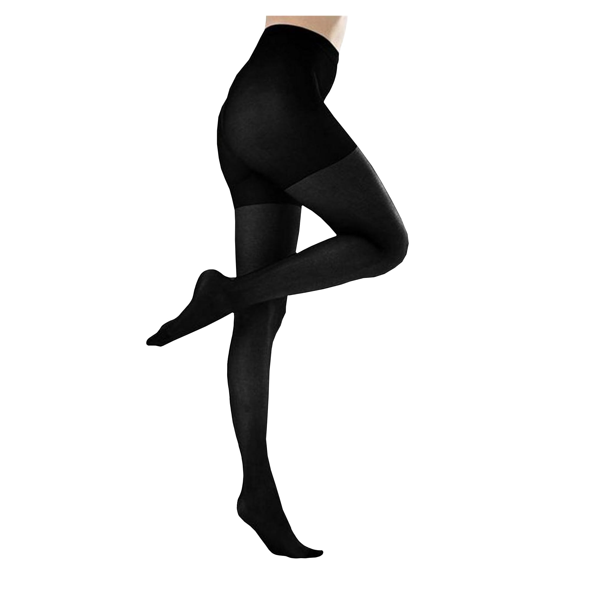 Butterfly Hosiery Women's Plus Size Queen Mild Compression Microfiber Pantyhose - Comfortable & Breathable Tights for Work, Travel & Everyday Wear