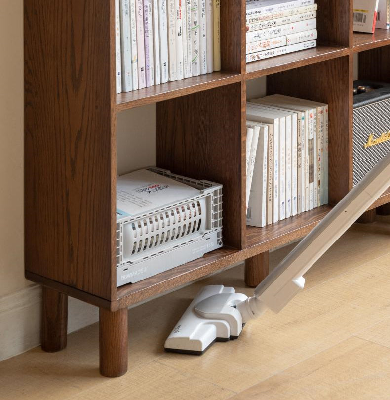Oak & Beech Solid Wood Modular Bookshelf - Customizable Storage for Home Office, Living Room & Bedroom