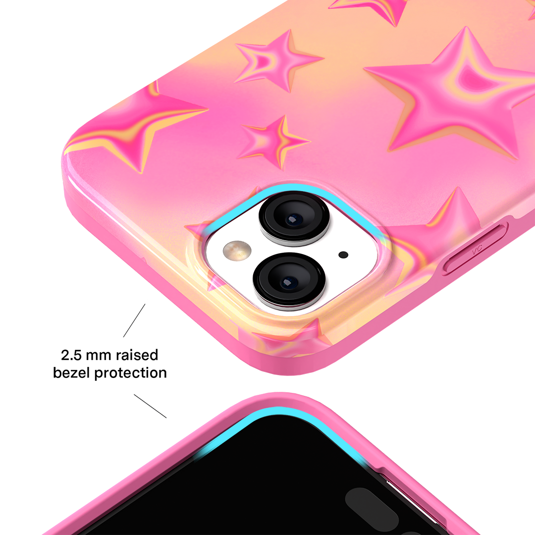 Sherbet Stars iPhone Case - Trendy Candy-Colored Protective Cover for iPhone 11/12/13/14/15 Pro Max - Perfect for Summer, Beach & Festival Outfits