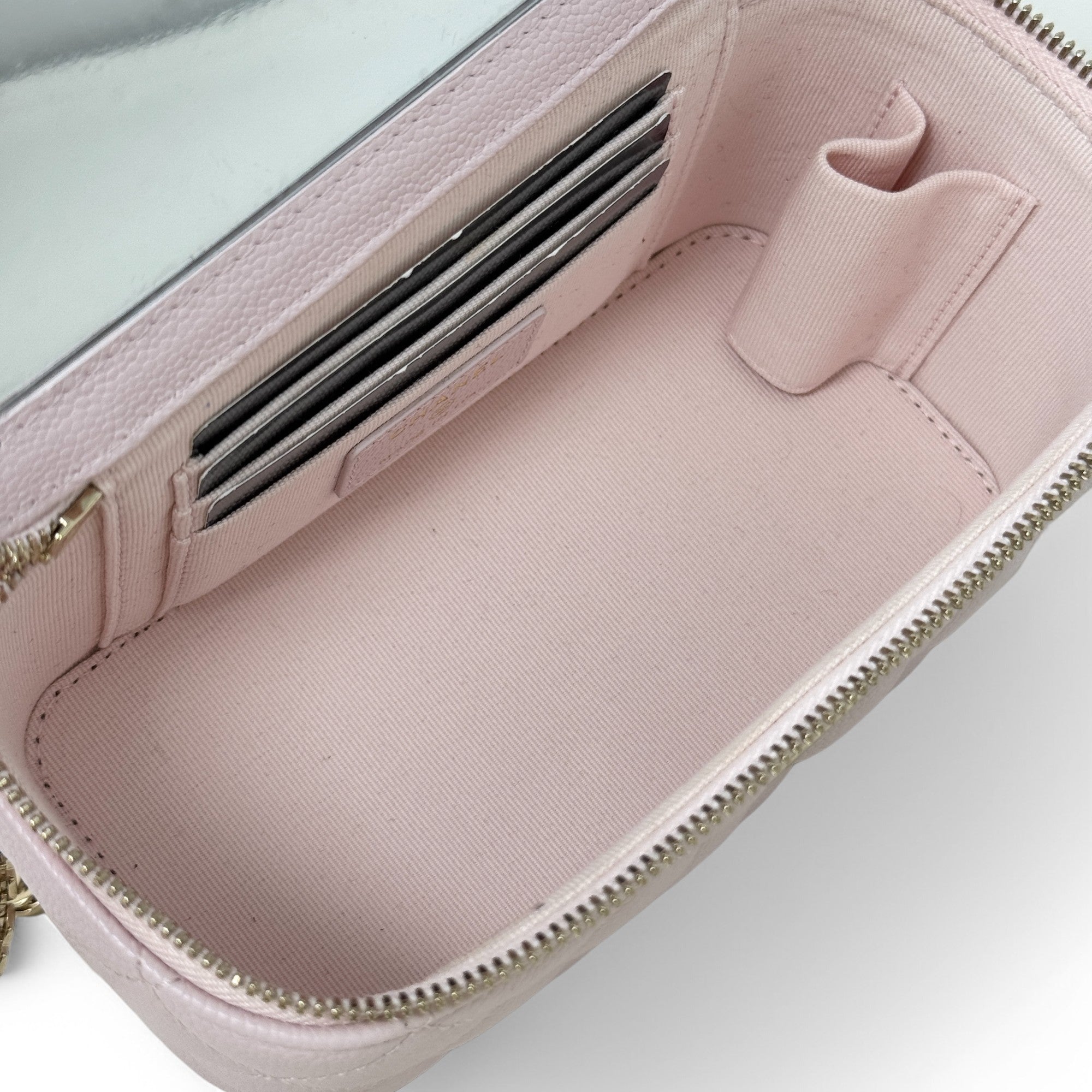 Chanel Pink Small Vanity Bag With Chain Crossbody - Luxury Designer Shoulder Bag for Women, Perfect for Parties, Dating & Night Out