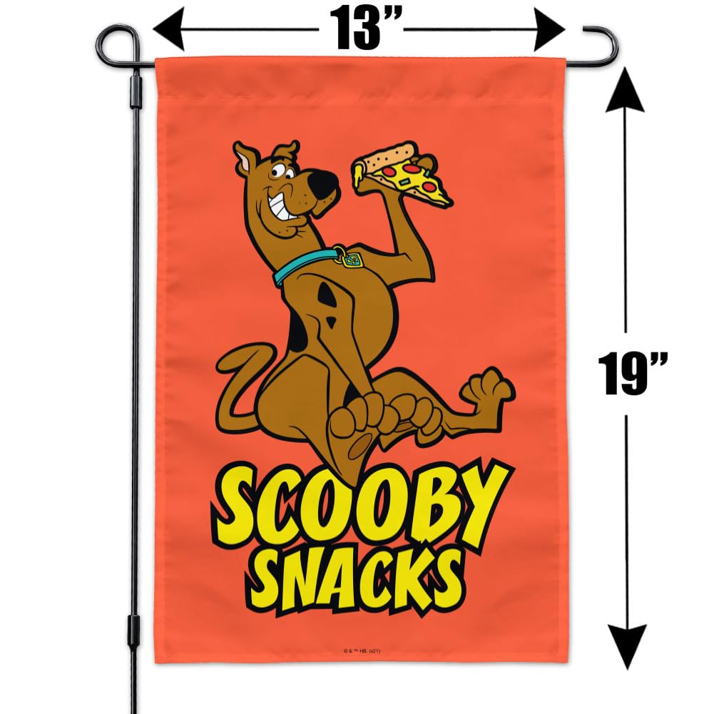 Scooby Snacks Themed Garden Yard Flag - Fun Cartoon Decor for Outdoor Lawn, Patio, and Porch - Perfect for Dog Lovers and Cartoon Fans