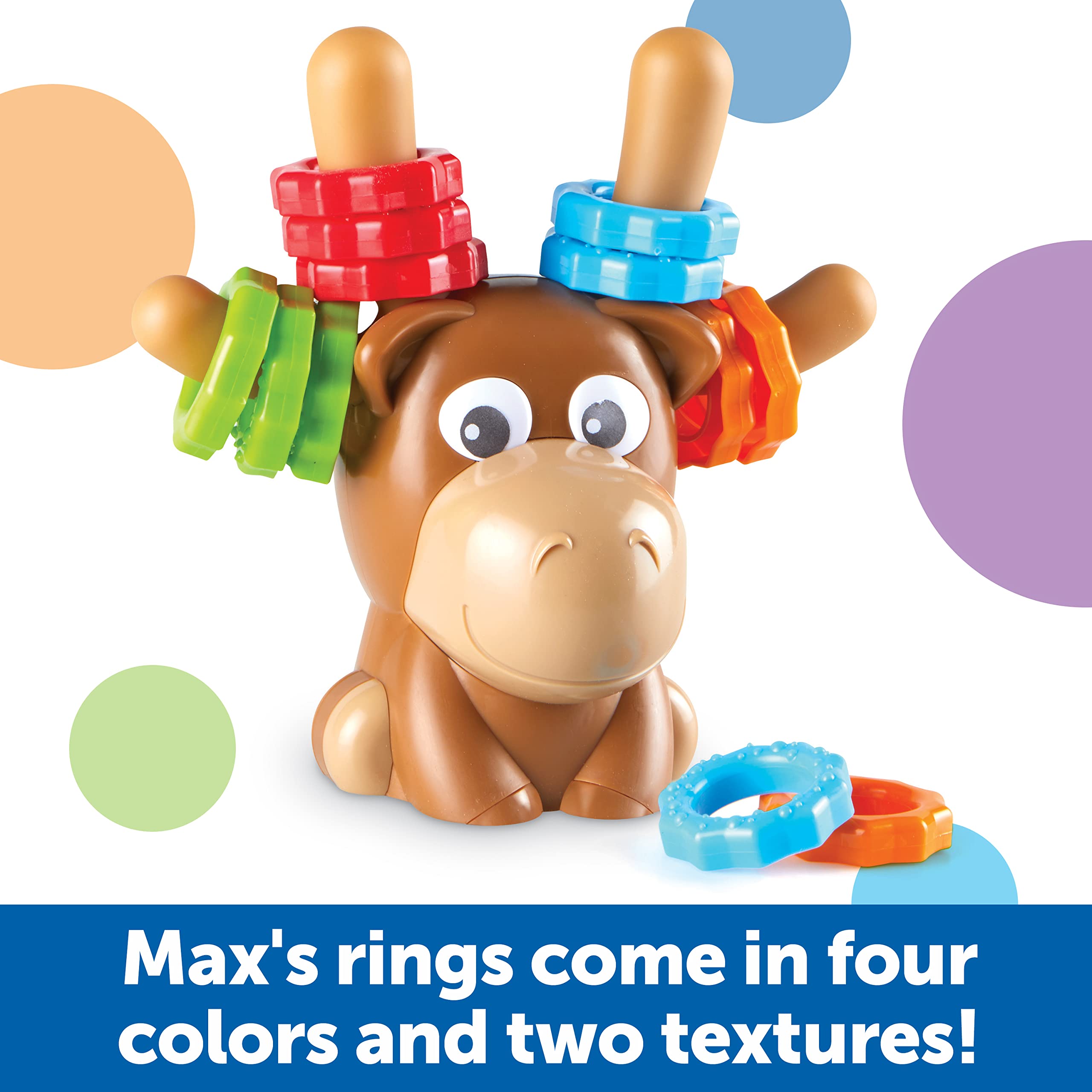 Learning Resources Max the Fine Motor Moose - 13-Piece Toddler Learning Toy for Fine Motor Skills Development, Preschool Educational Toys for Kids Ages 2+ | Perfect for Early Childhood Development & Classroom Activities