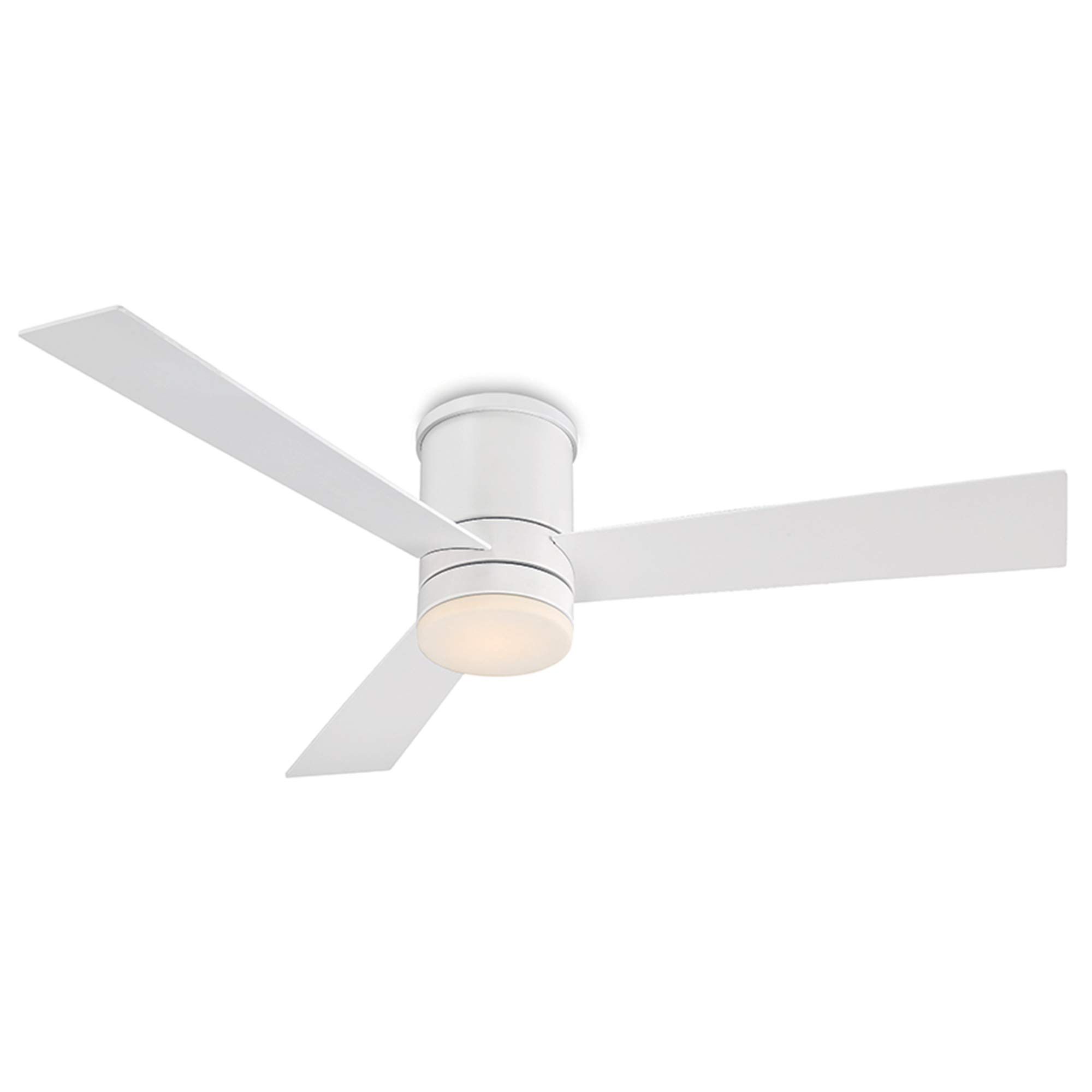 52in Axis Smart 3-Blade Flush Mount Ceiling Fan with 3000K LED Light & Remote Control - Works with Alexa, Google Assistant, Samsung Things, iOS & Android App - Perfect for Living Rooms, Bedrooms & Outdoor Spaces
