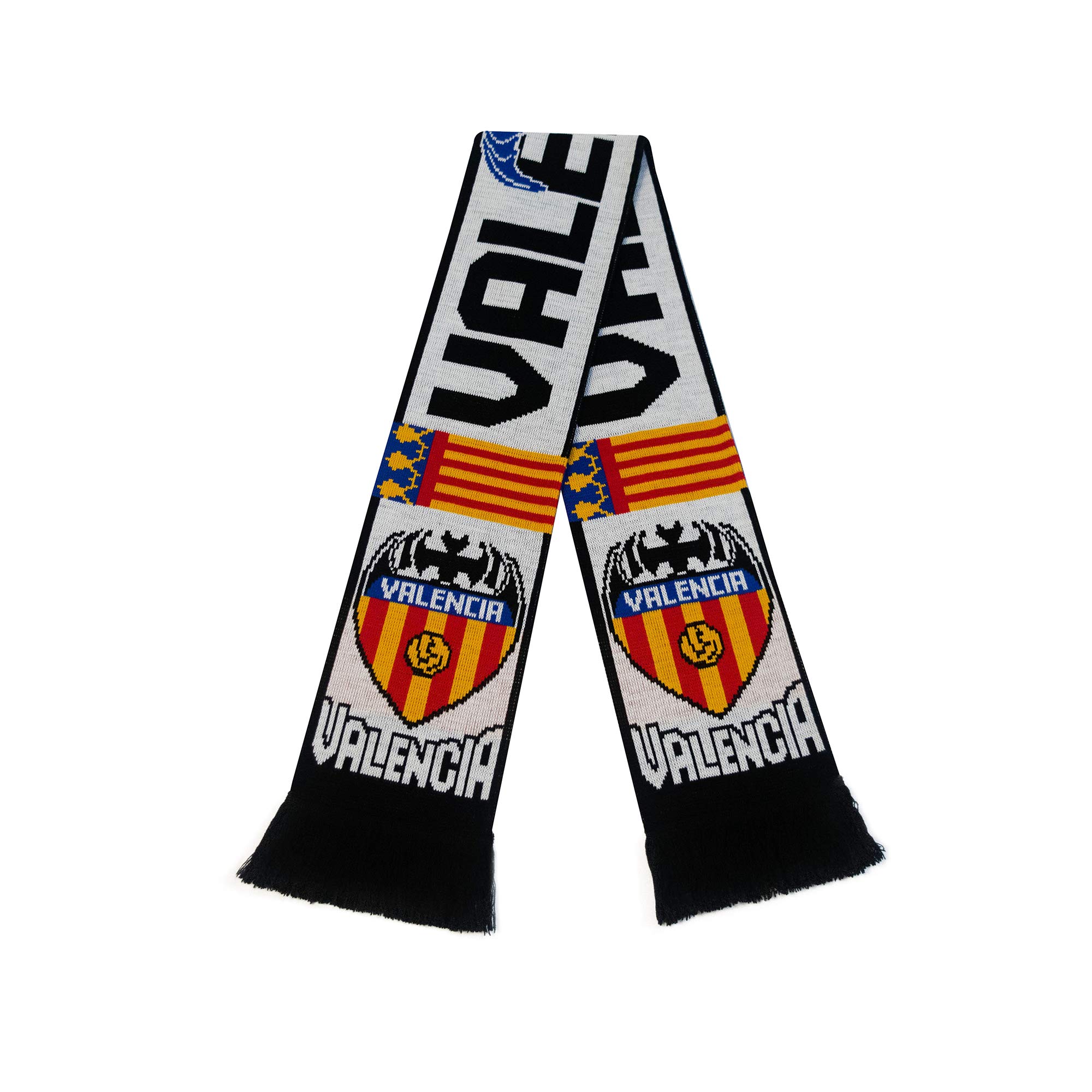 Valencia CF Soccer Scarf - Premium Acrylic Knit Football Fan Scarf for Men & Women - Perfect for Match Days, Stadium Support & Cold Weather