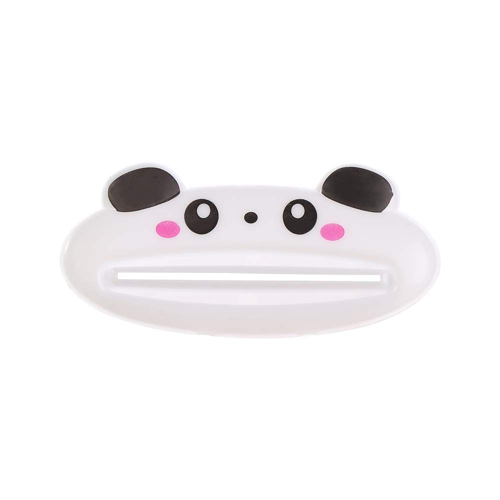 Plastic Toothpaste Tube Squeezer & Roller Dispenser - Cute Panda Design for Home & Travel Bathroom Organization - Perfect for Kids, Camping, and Space-Saving Storage