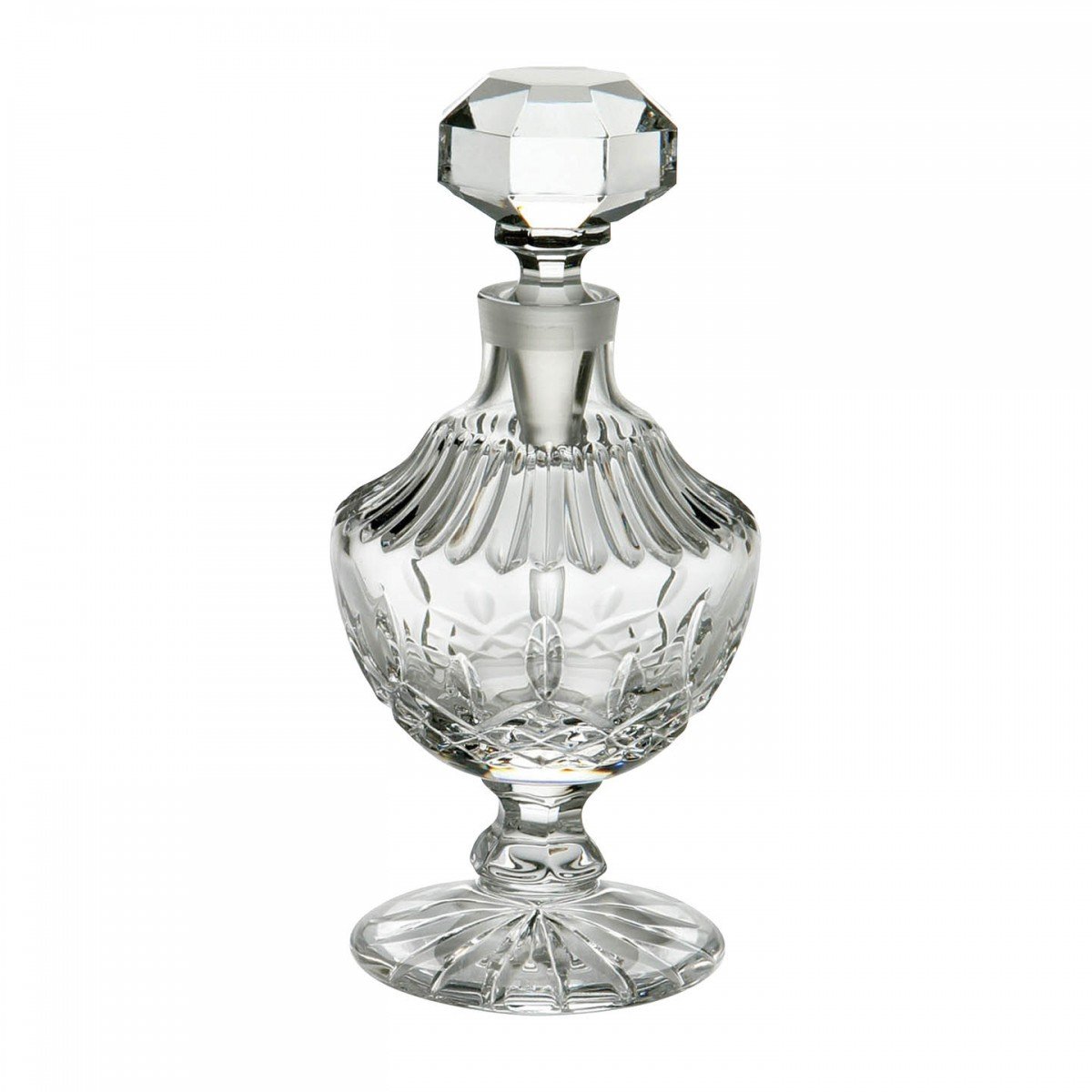 Waterford Crystal Lismore Tall Footed Perfume Bottle - Elegant Glass Fragrance Dispenser for Luxury Vanity, Wedding Gift & Home Decor