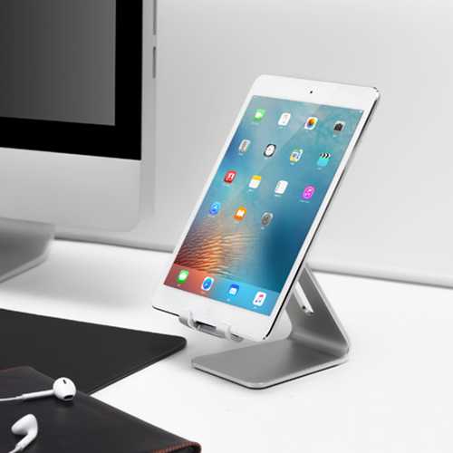 Bakeey™ ALT 4 Aluminum Alloy Adjustable Anti-Slip Desktop Stand - Universal Charging Holder for iPad, iPhone & Tablets - Perfect for Home Office, Bedside & Kitchen Use