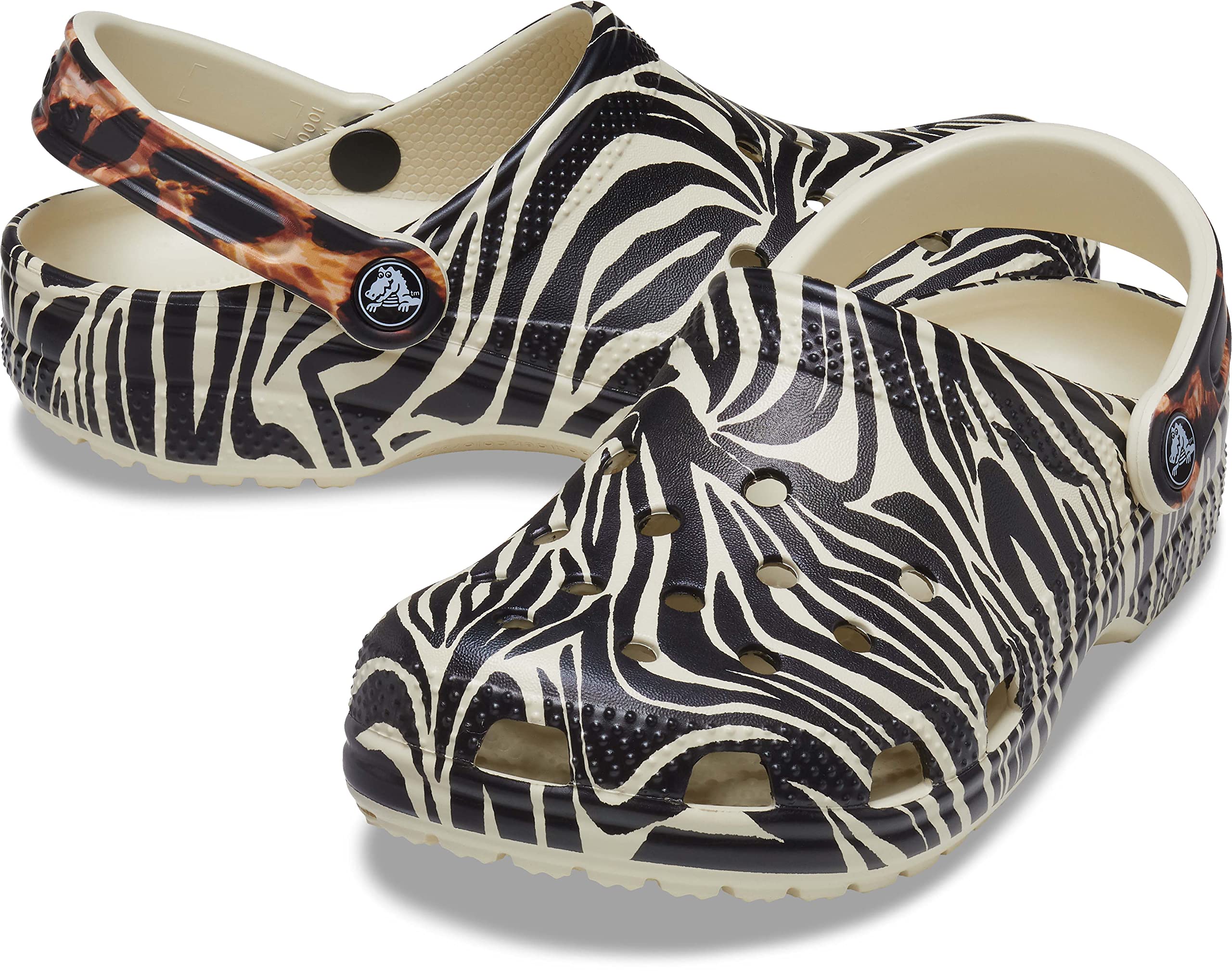 Crocs Unisex Classic Clogs Animal Remix - Comfortable Slip-On Shoes for Men & Women - Perfect for Casual Wear, Gardening & Outdoor Activities