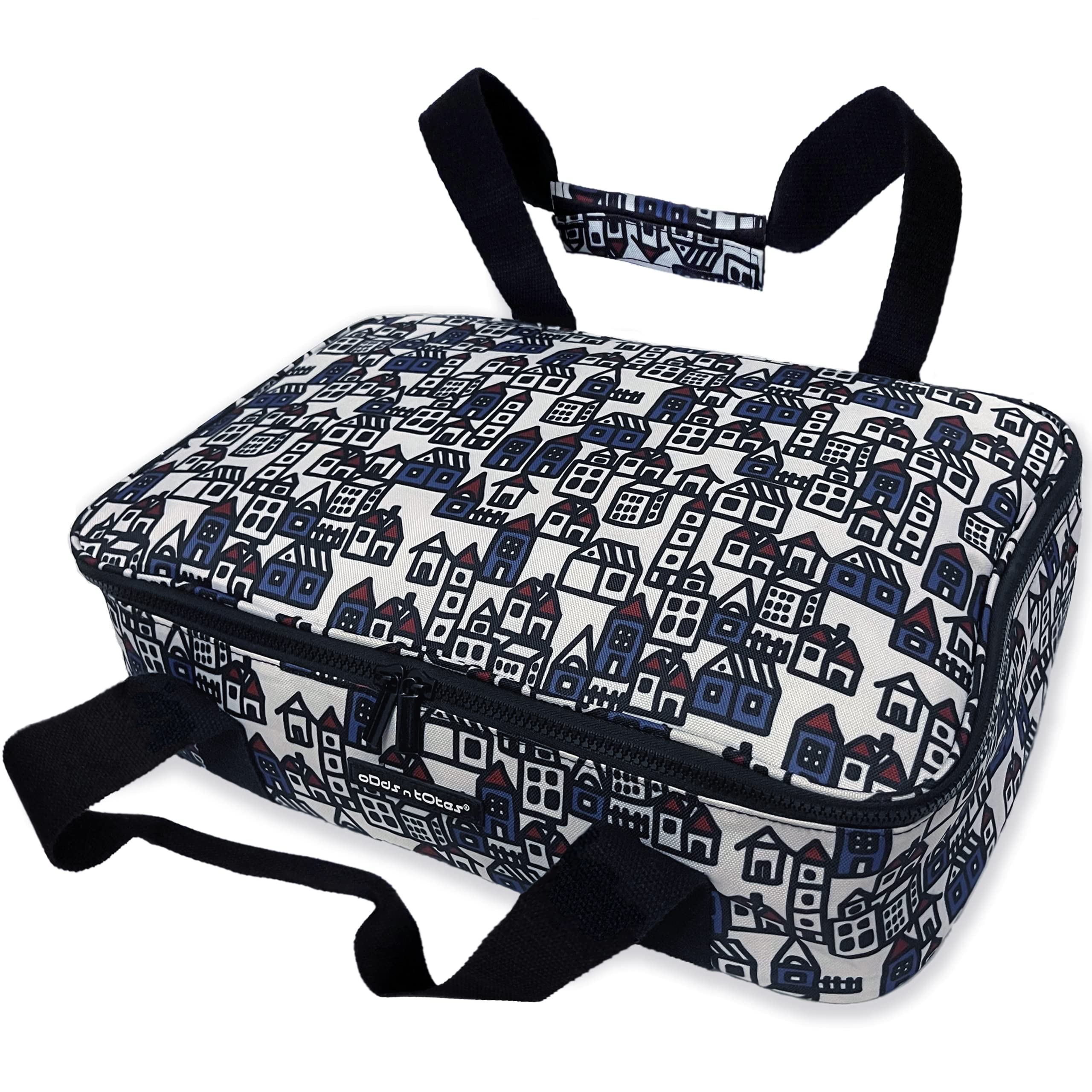 Insulated Food Carrier for Hot & Cold Dishes - Thermal Casserole Dish Tote with Handle for Picnics, Potlucks & Parties