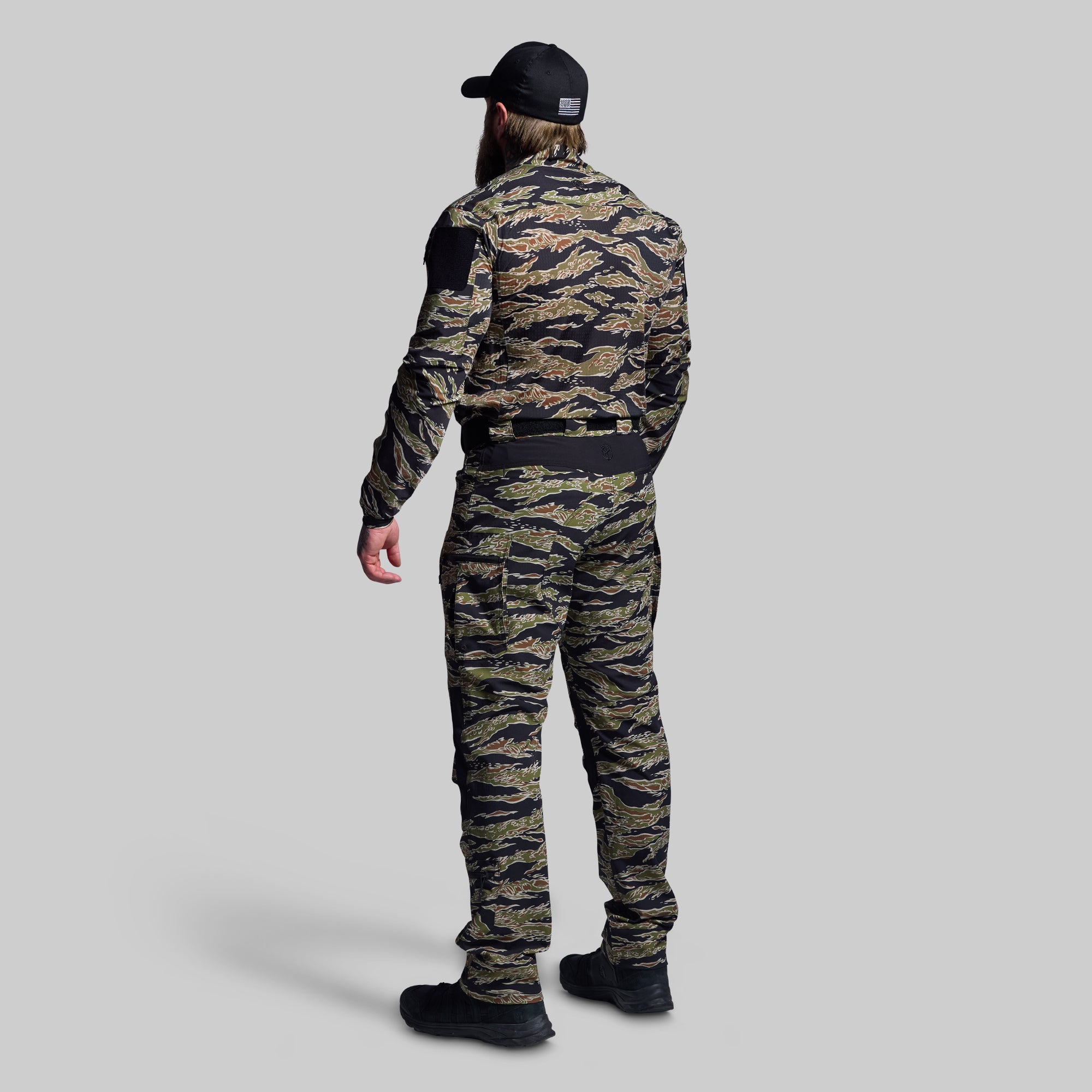 Long Sleeve Op Top Pro (Jungle Tiger) - Breathable Performance Shirt for Outdoor Sports & Gym Workouts