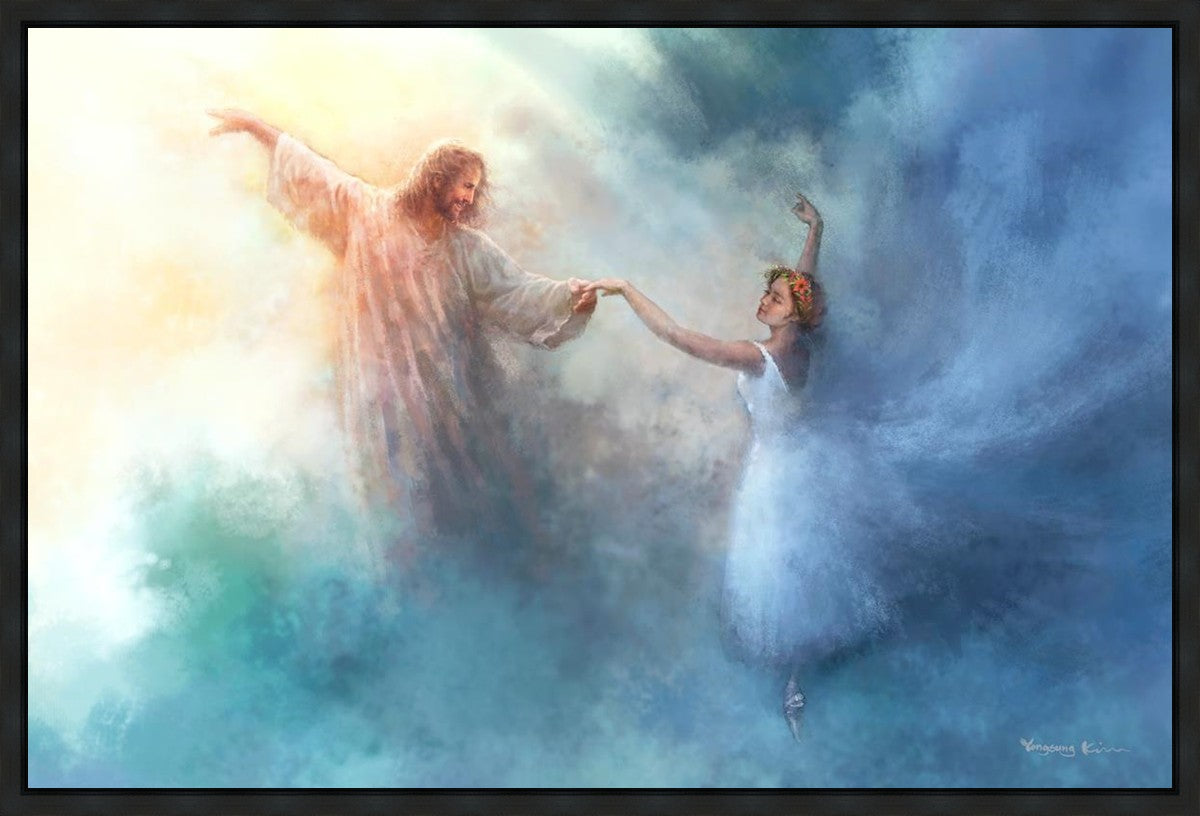 Elegant Pas de Deux Gallery Wrap Canvas Art - Perfect for Home Decor, Ballet Themed Rooms & Dance Studio Wall Art
