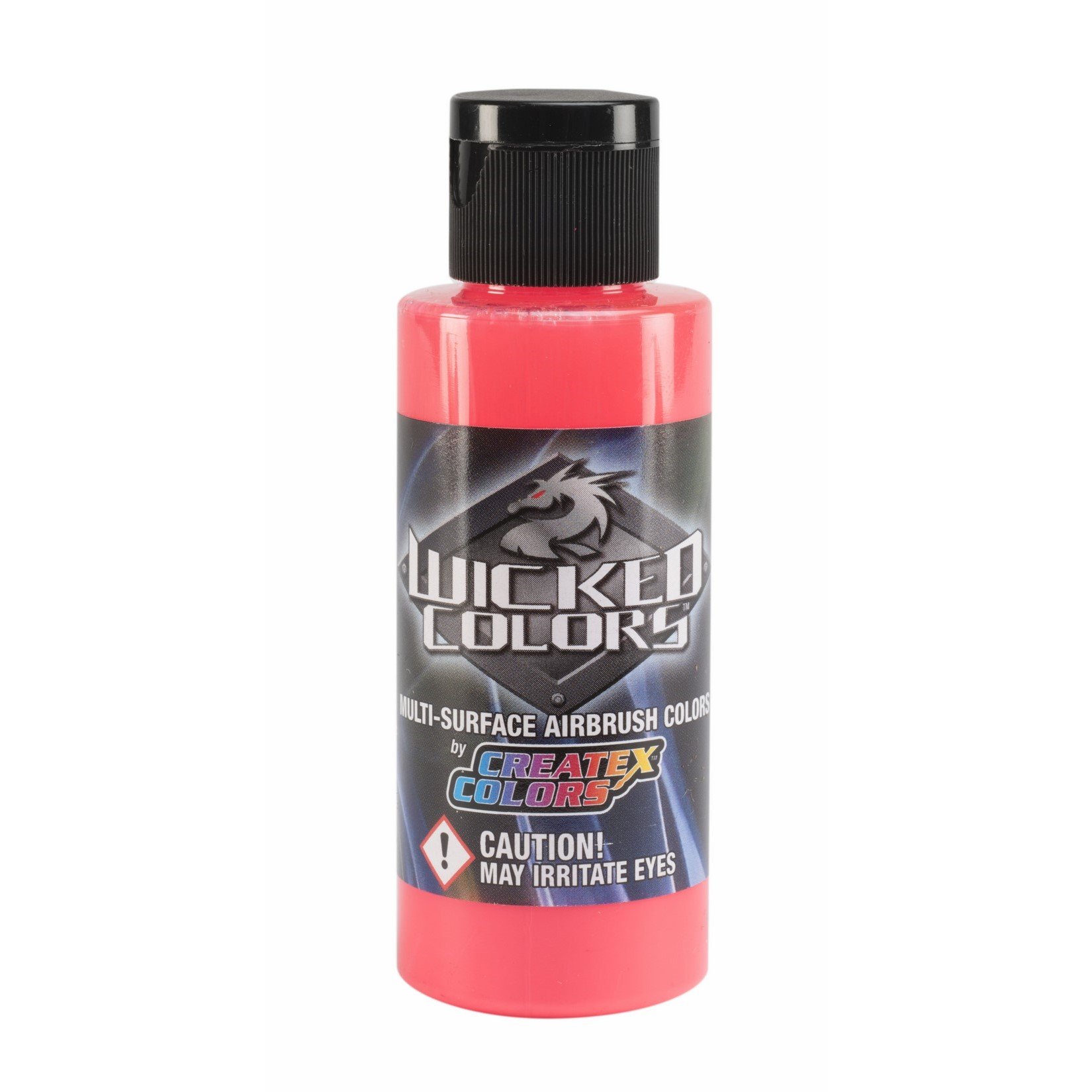 Pint Wicked Fluorescent Red Createx Wicked Colors Paint - High-Quality Airbrush & Hobby Paint for Automotive, Model Kits & Art Projects