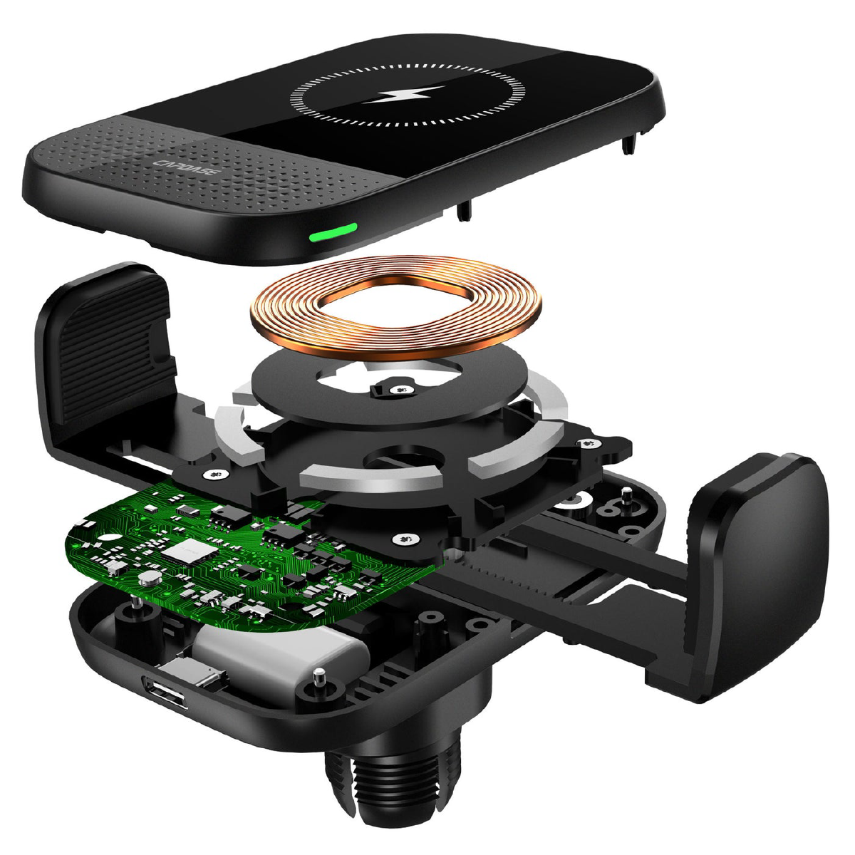 CAPDASE HR00 MS 11 LR95 MS Power Tesla Vent Wireless Charging Magnetic Car Mount Holder - Perfect for Tesla Model S/3/X/Y Dashboard Phone Charging While Driving
