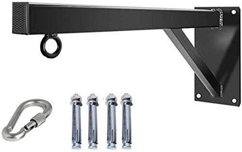 HYZXK Heavy Duty Steel Punching Bag Wall Bracket - 60cm with Complete Fitting Screws for Boxing Training & Home Gym Equipment - Perfect for Garage, Basement, or Home Workout Spaces