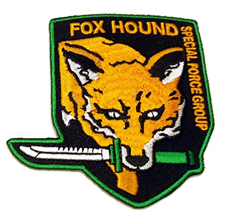 Fox Hound Metal Gear Solid Phantom Special Force Iron on Patch - Military Style Embroidered Badge for Jackets, Vests & Backpacks - Perfect for Cosplay, Gaming Fans & Collectors