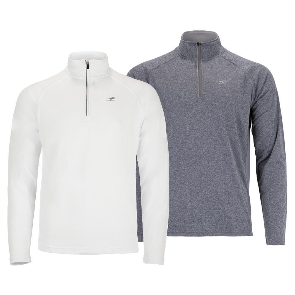 Men's 1/4 Zip Pickleball Shirt - Lightweight Performance Top for Pickleball & Tennis - Moisture Wicking & Breathable Fabric for Active Sports & Outdoor Activities