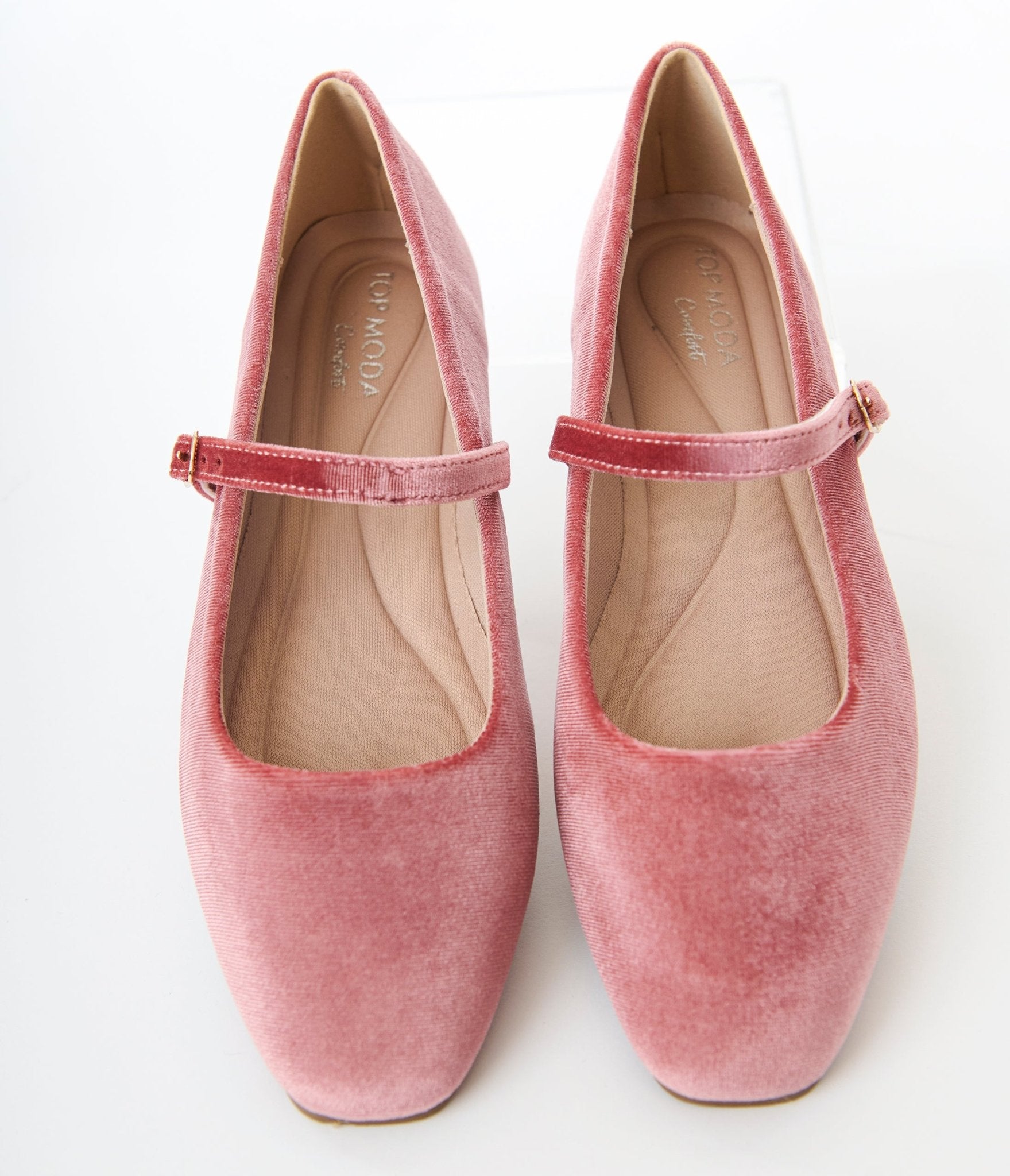 Mauve Velvet Ballet Flats for Women - Comfortable Soft Slip-On Shoes for Casual Wear & Office - Elegant & Stylish Footwear for Everyday Use